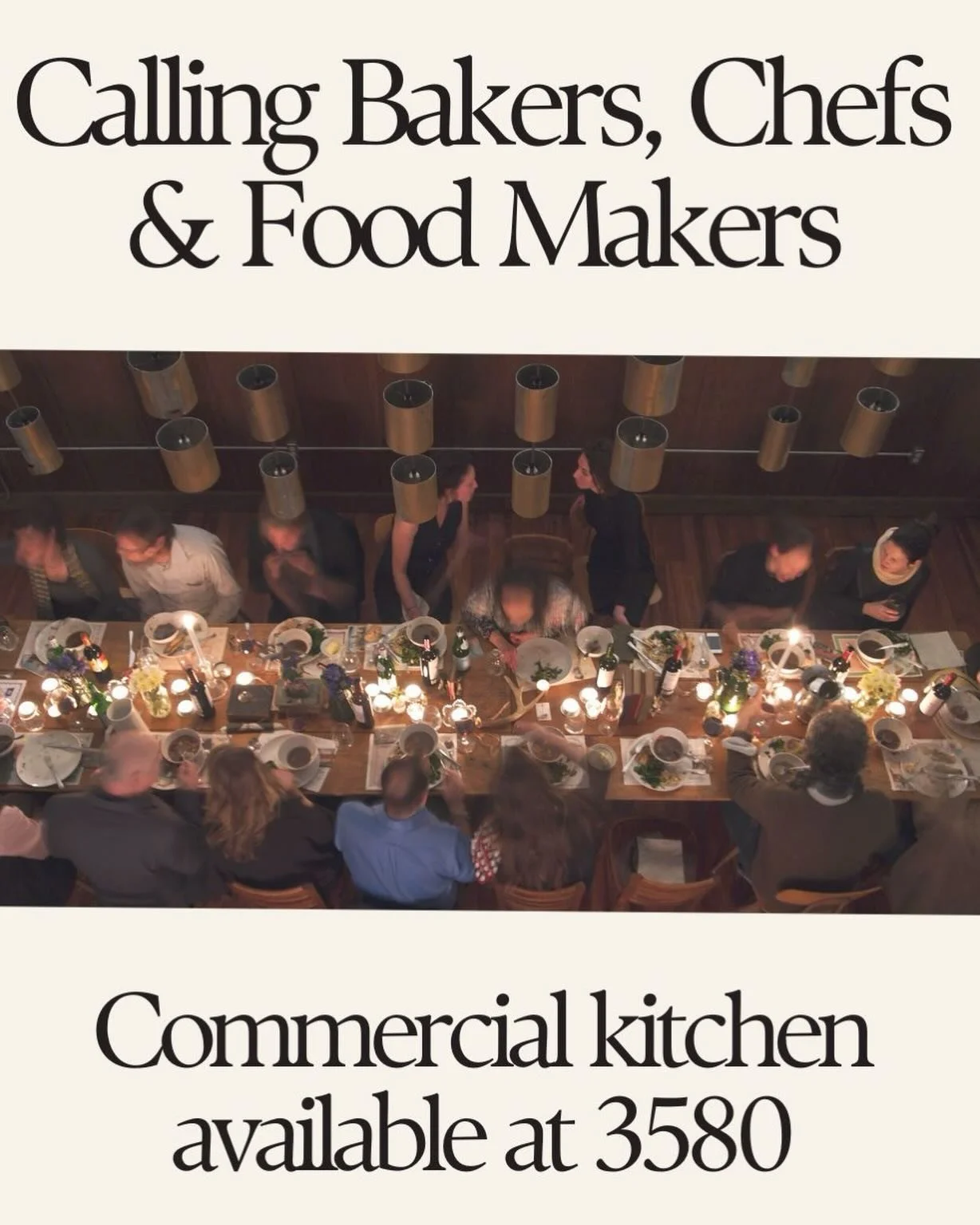Our commercial kitchen at 3580 is looking for the right next tenant.

3580 is home to a small ecosystem of independent practitioners and small businesses - therapists, wellness providers, creatives, and entrepreneurs - all running their own practices