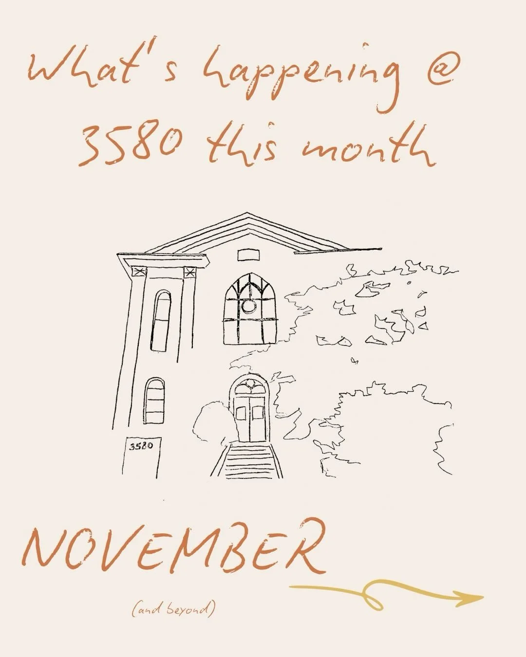 Coming up this month at 3580&hellip;🍂