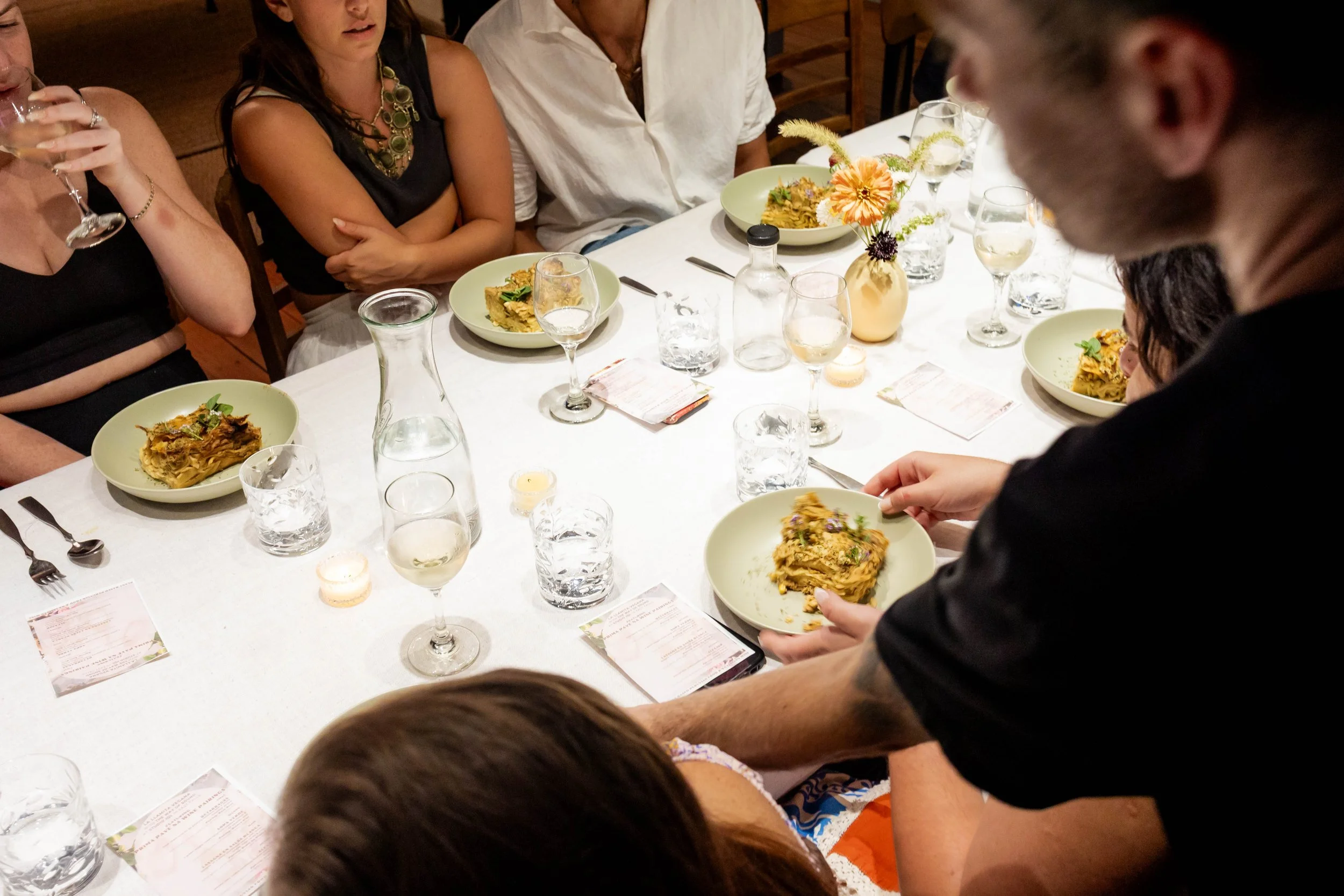 Dinner party at 3580 in East Falls Philadelphia