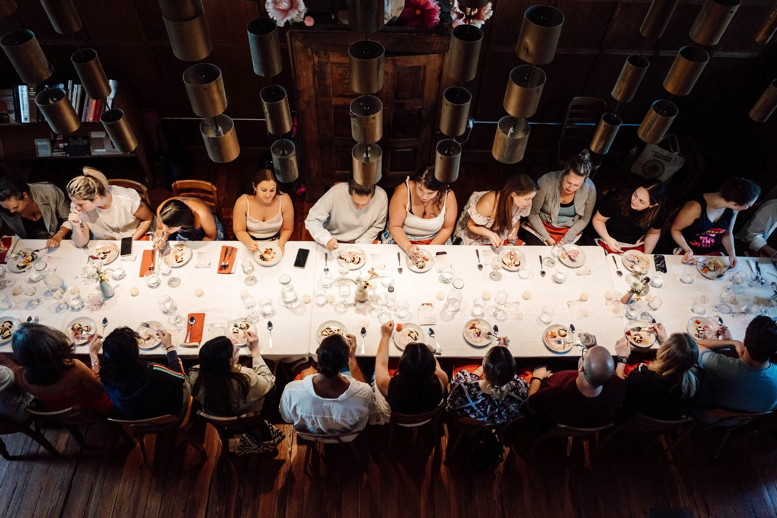 A curated dinner held at 3580 in East Falls