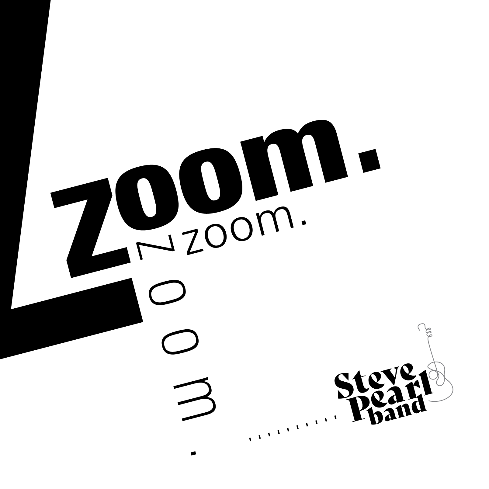 "Years From Now" text on a gradient background with "Steve Pearl Band" logo featuring a stylized guitar outline.