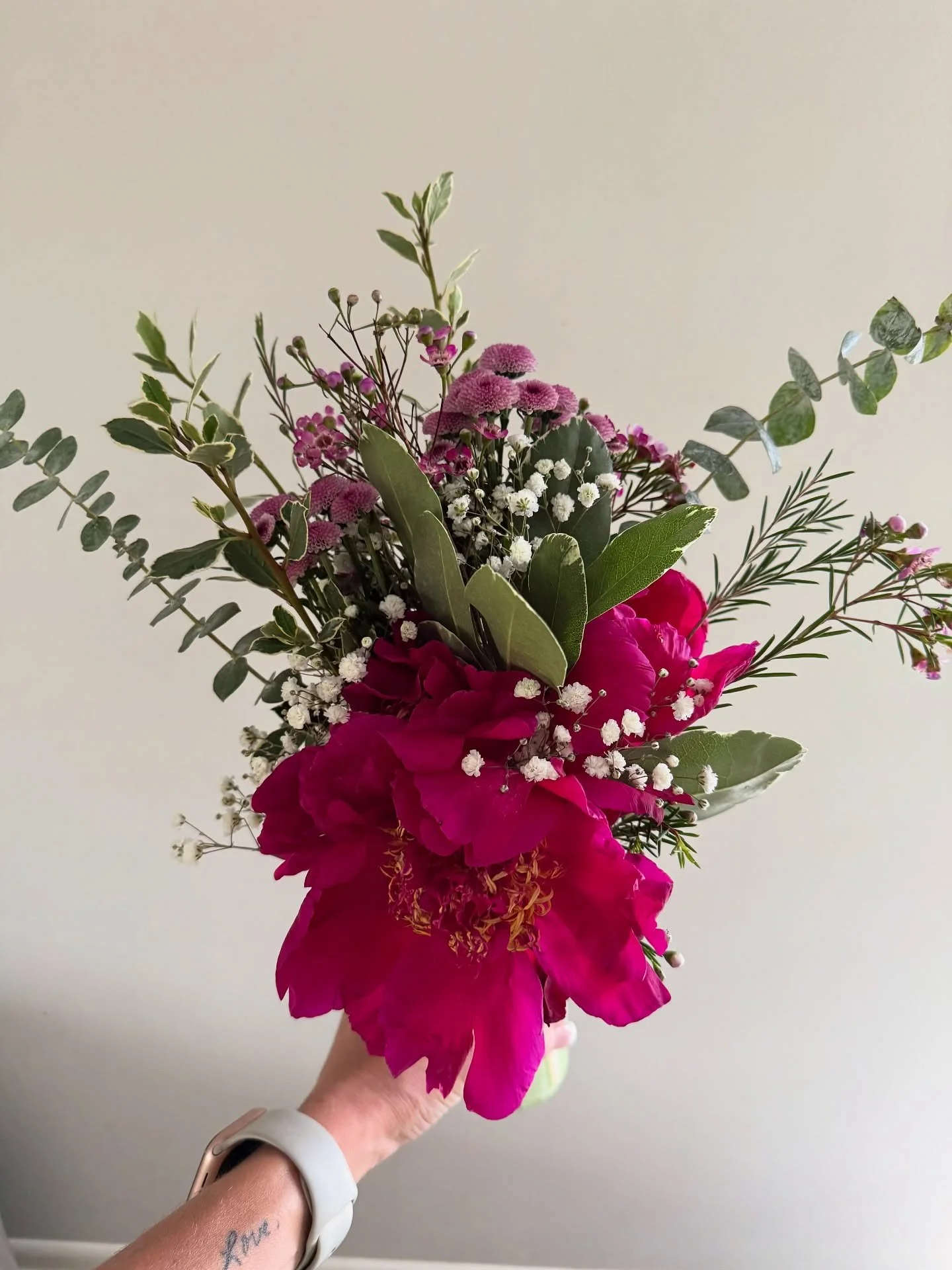 Peonies at a July wedding? You betcha!

My friend Allie saved some of her own flowers in the fridge and I did the same in our cooler. I&rsquo;d say the results speak for themselves.

Cheers to a fabulous wedding weekend! 

Photo credit to Allie.