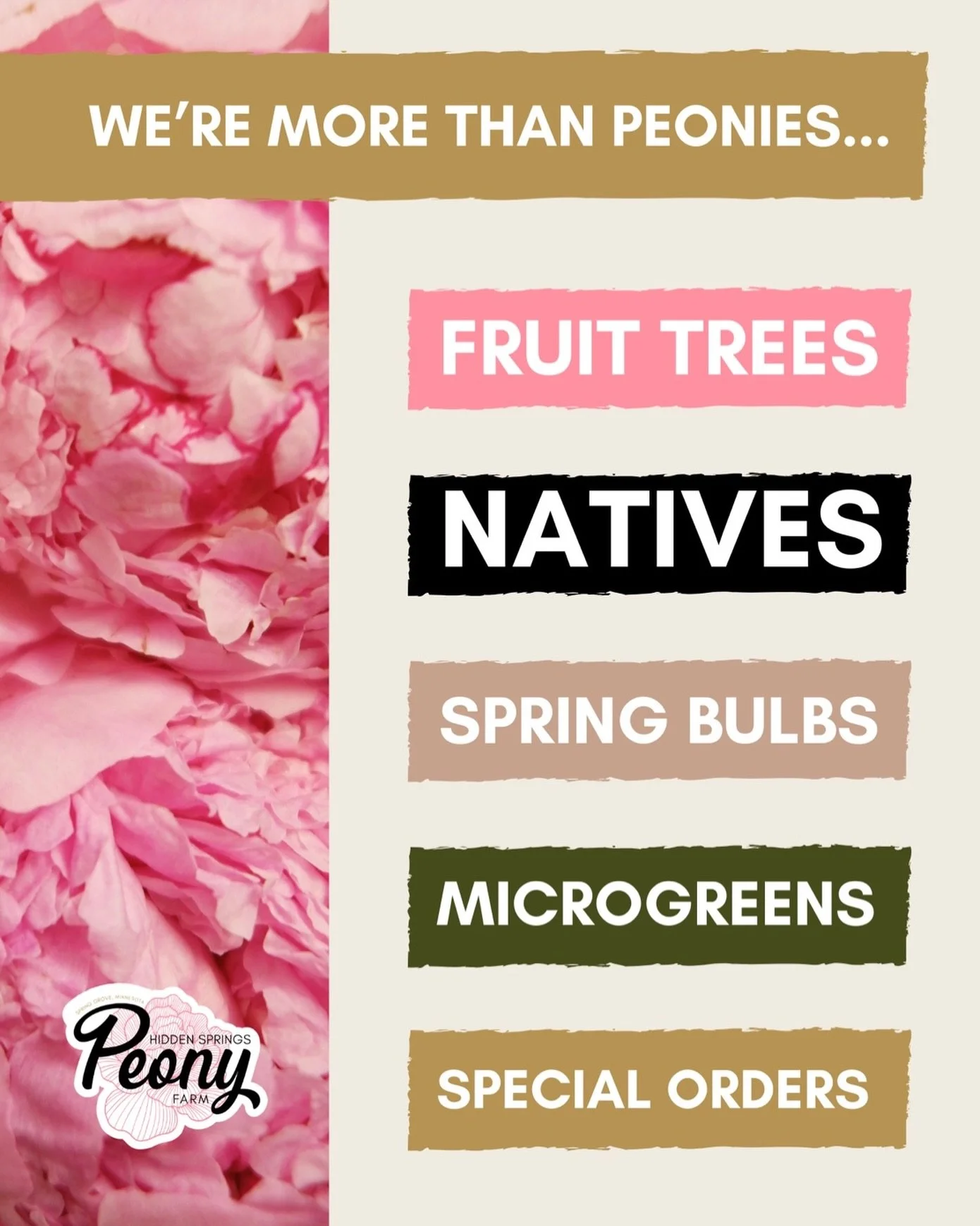 This of us for all your garden needs this season!