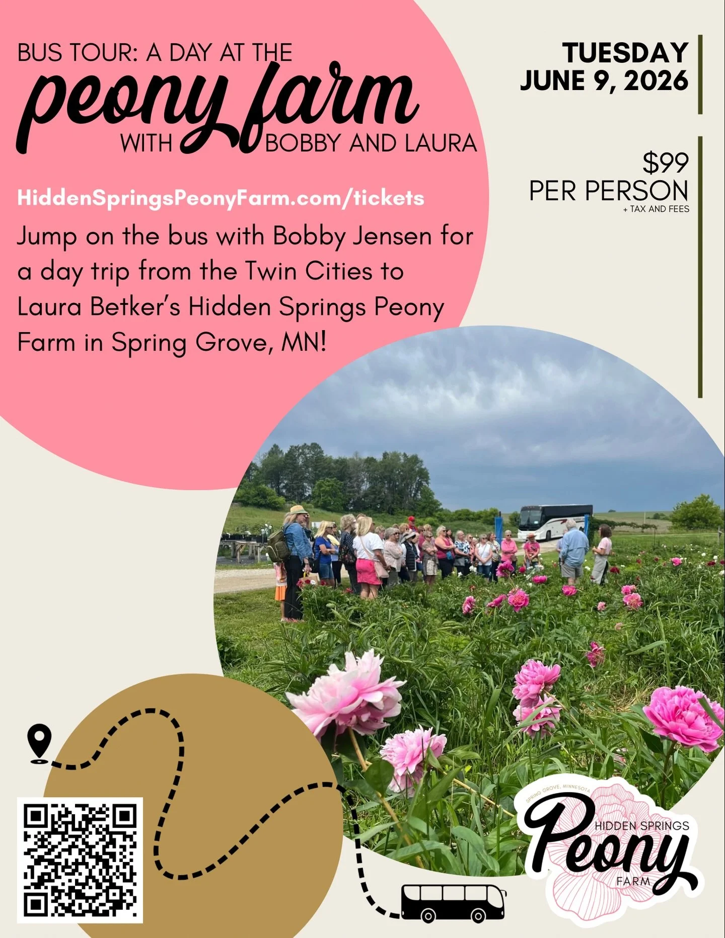 Don&rsquo;t forget to grab your tickets for Bobby&rsquo;s Bus this season! There&rsquo;s only one per year and it always sells out.

https://www.hiddenspringspeonyfarm.com/tickets