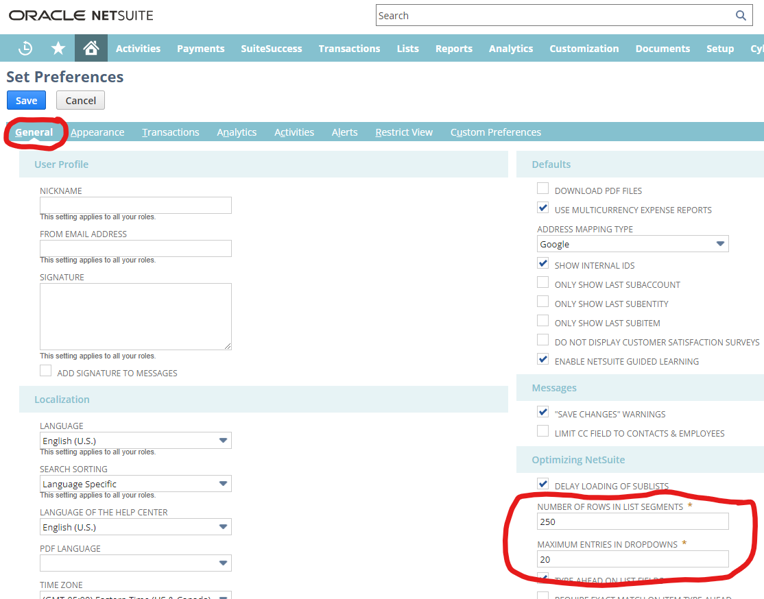 Setting User Preferences in NetSuite — Davandia LLC, NetSuite Solution ...