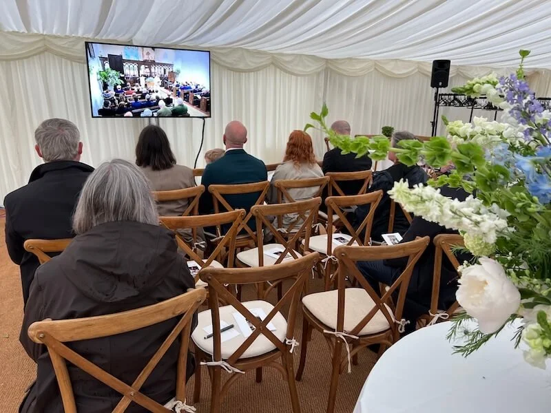 hire a tv for a funeral