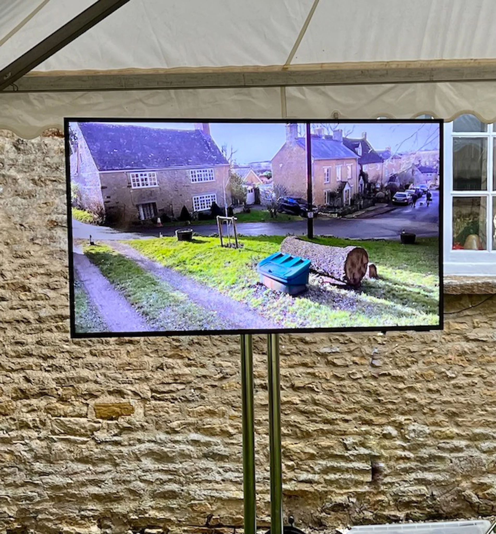 Outdoor TV for Funeral and Memorials