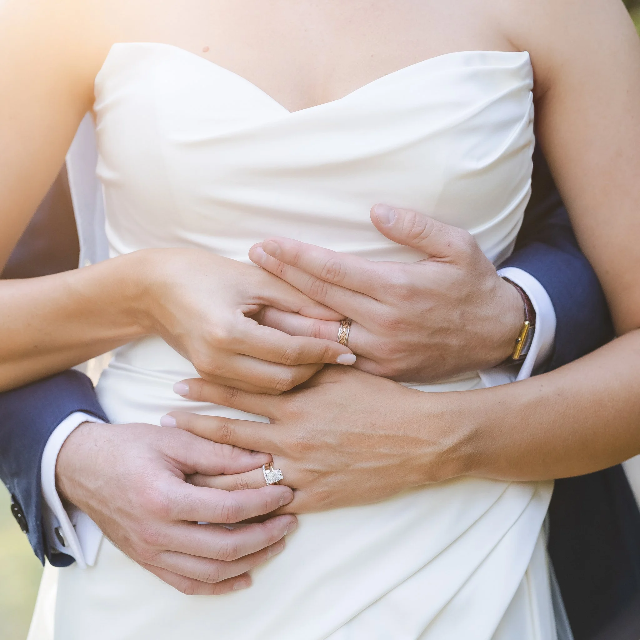 Wedding portraits at a Texas Hill Country wedding venue