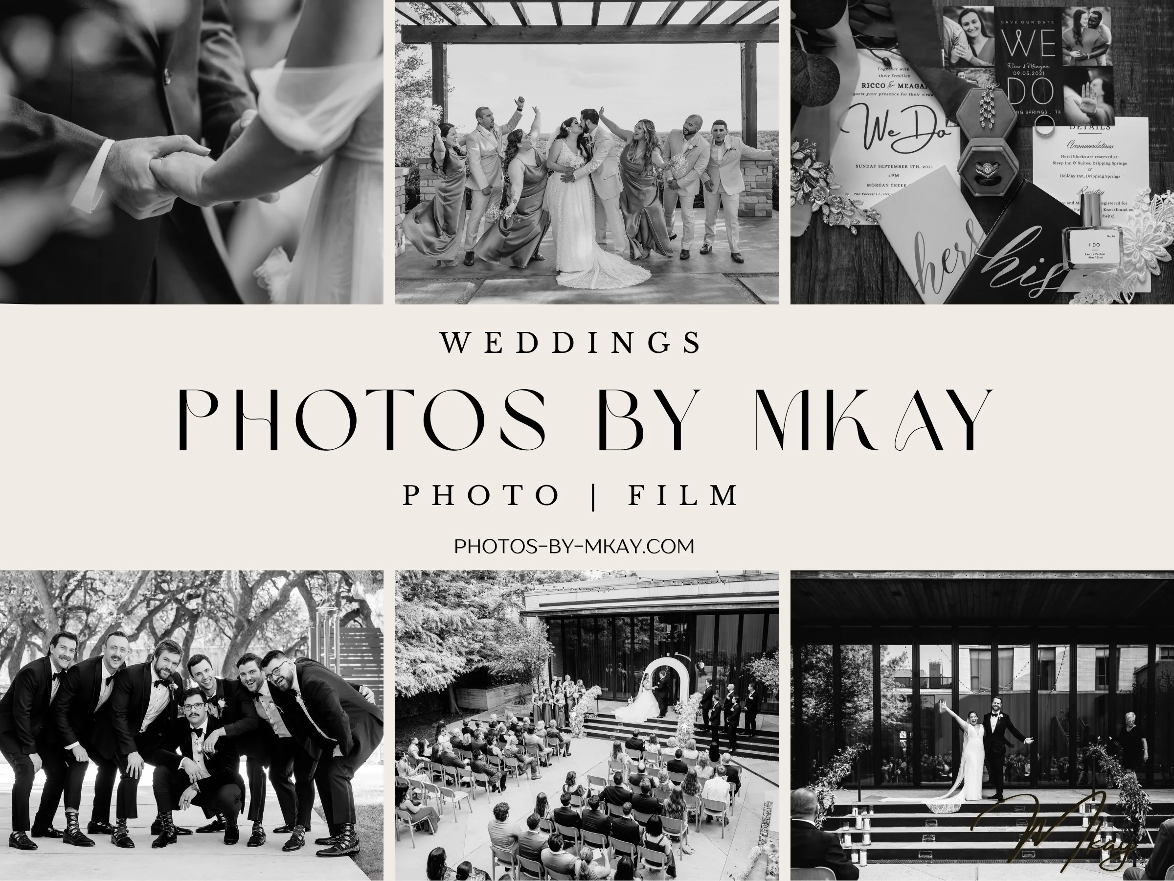 PHOTOS BY MKAY DRIPPING SPRINGS BANNER BLACK AND WHITE