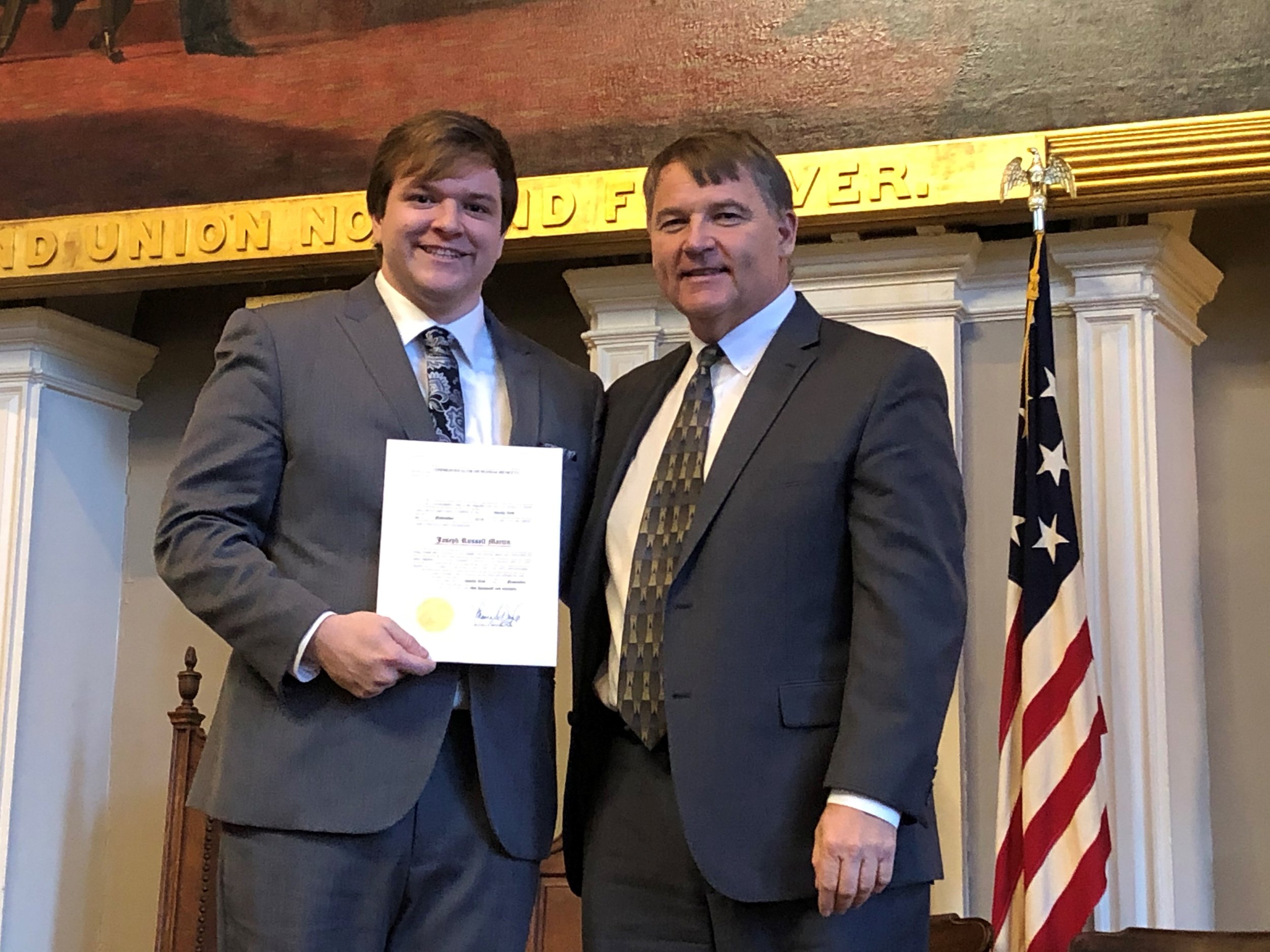 Joseph's Massachusetts Bar Association swearing in ceremony, 11/21/2019