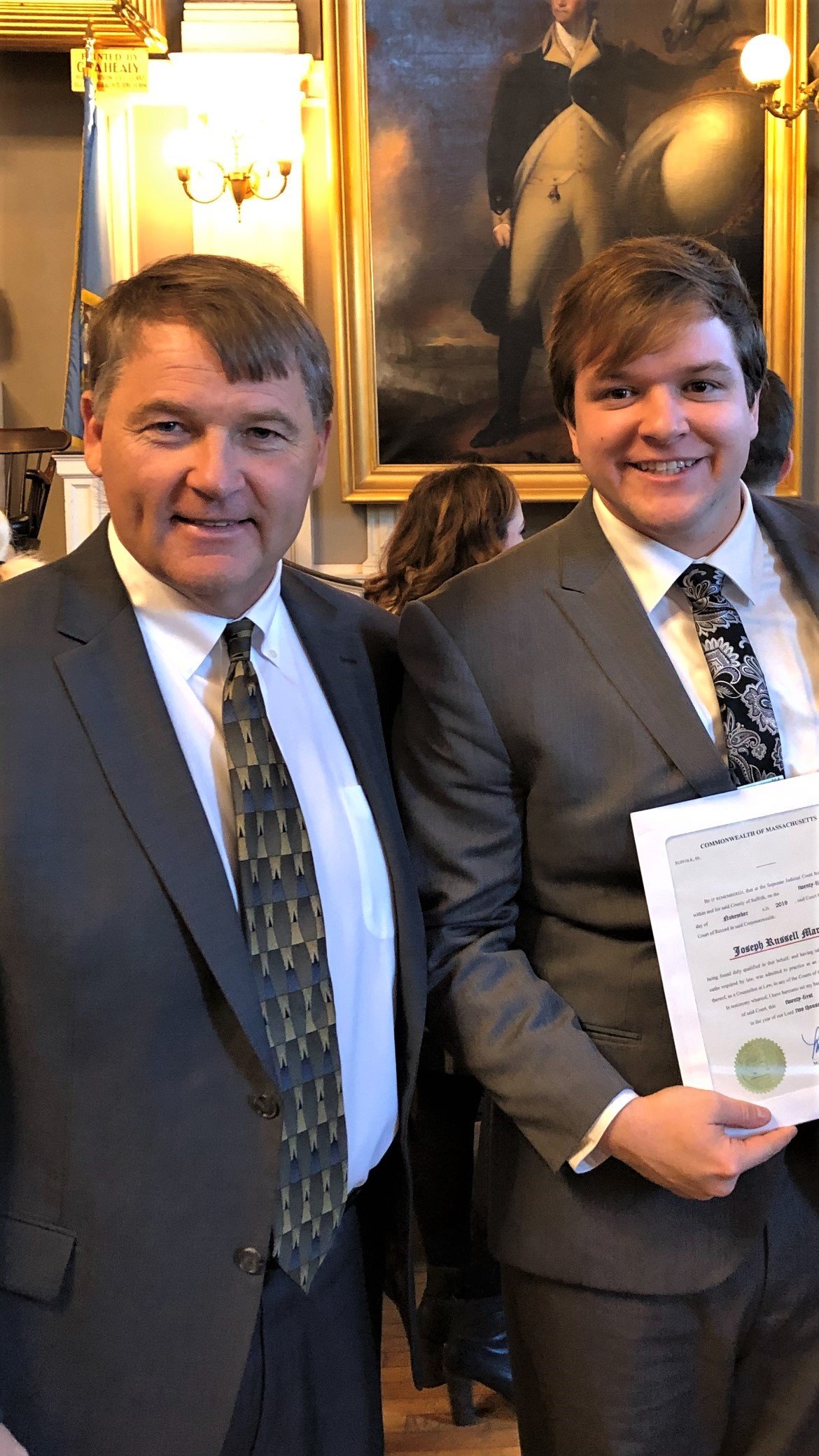 Joseph's Massachusetts Bar Association swearing in ceremony, 11/21/2019