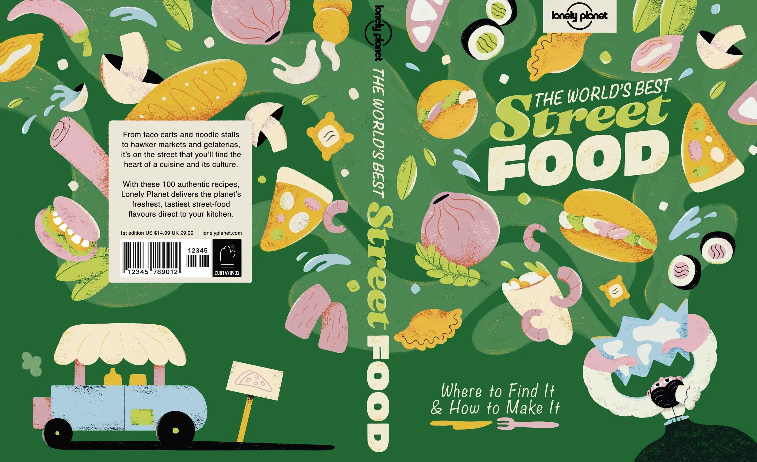 Illustrated recipe book cover - Lauri Simonin