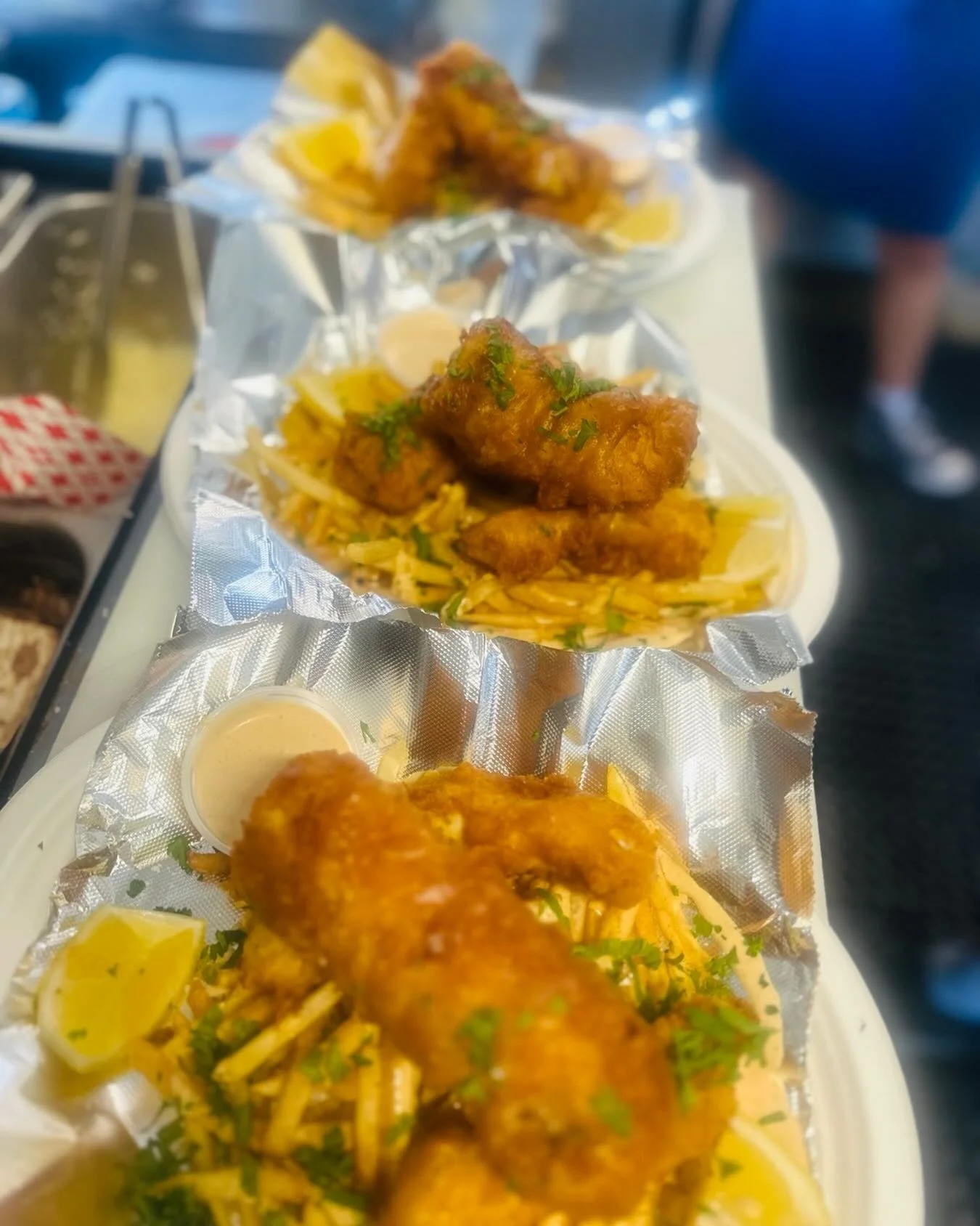 Only Today and tomorrow our fish&amp;chips and fish tacos Will be available!