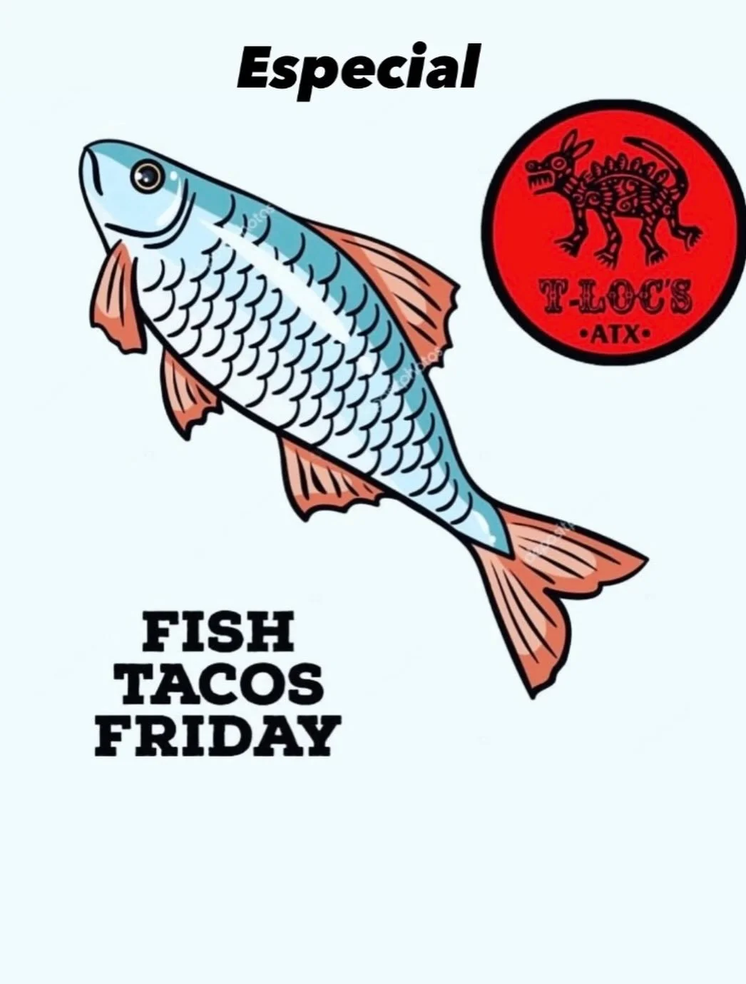 Howdy again!!
Season special 🐟🐟
Fish &amp; chips and our popular fish tacos made with  lots of LOVE by our Chef Miguel! 
🔥until sold out🔥