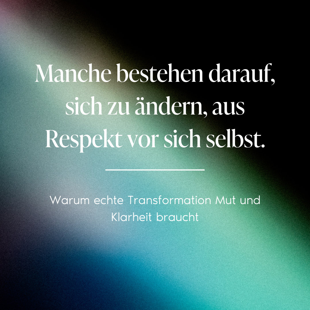 Man sagt, Menschen ändern sich nicht. Und meistens stimmt das auch.
