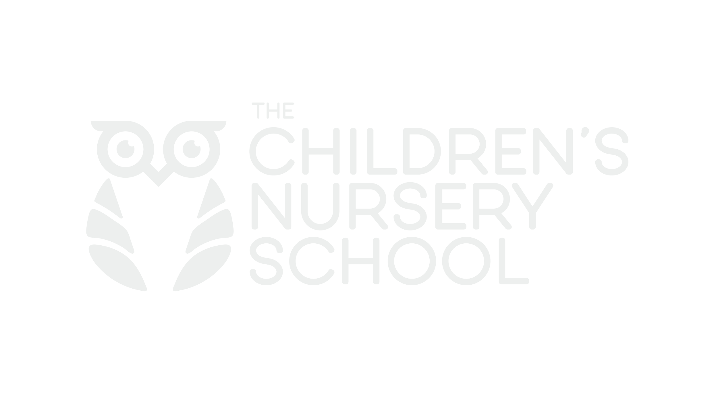 Logo of The Children's Nursery School with an owl design.