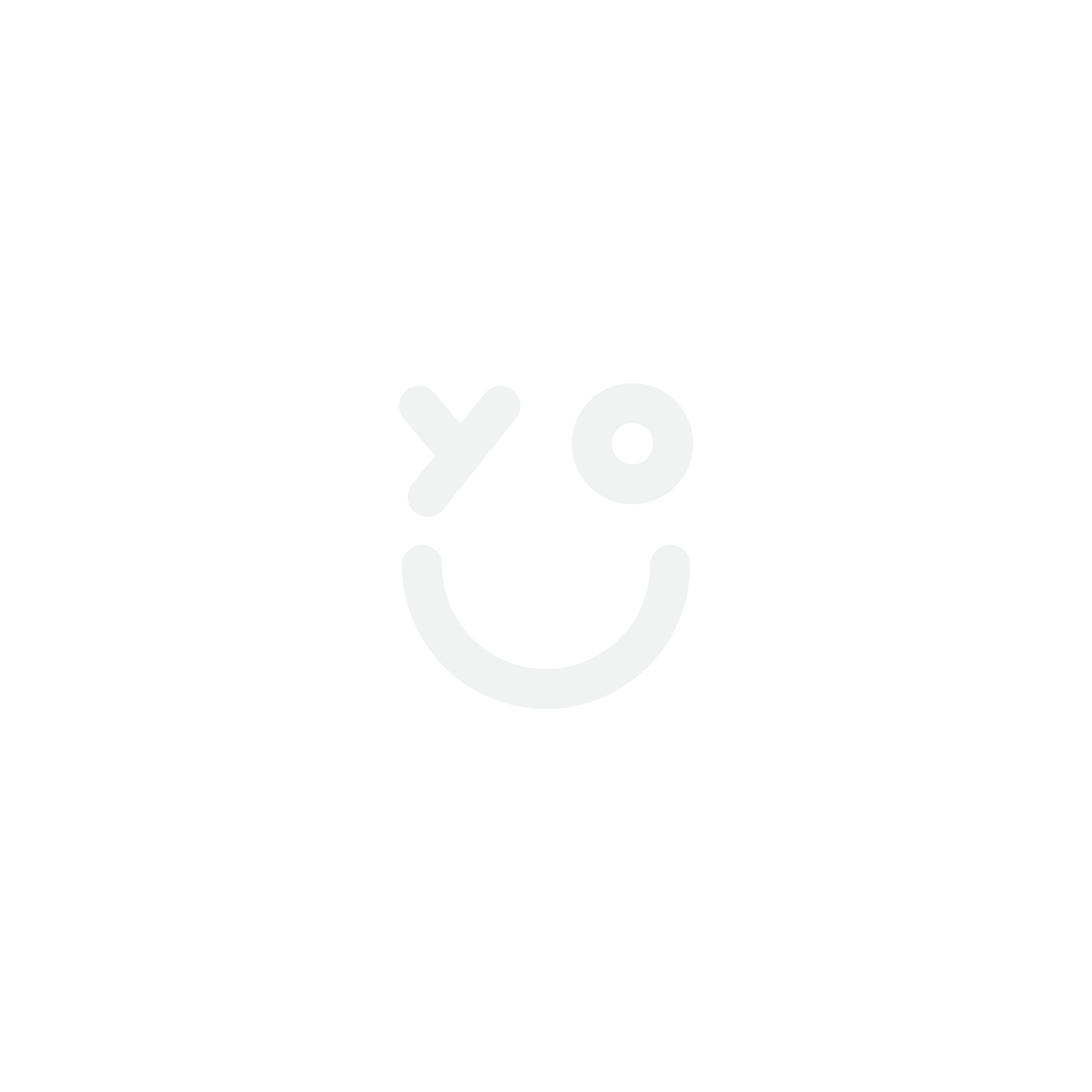White winking smiley face with the letters "YO" on a black background.