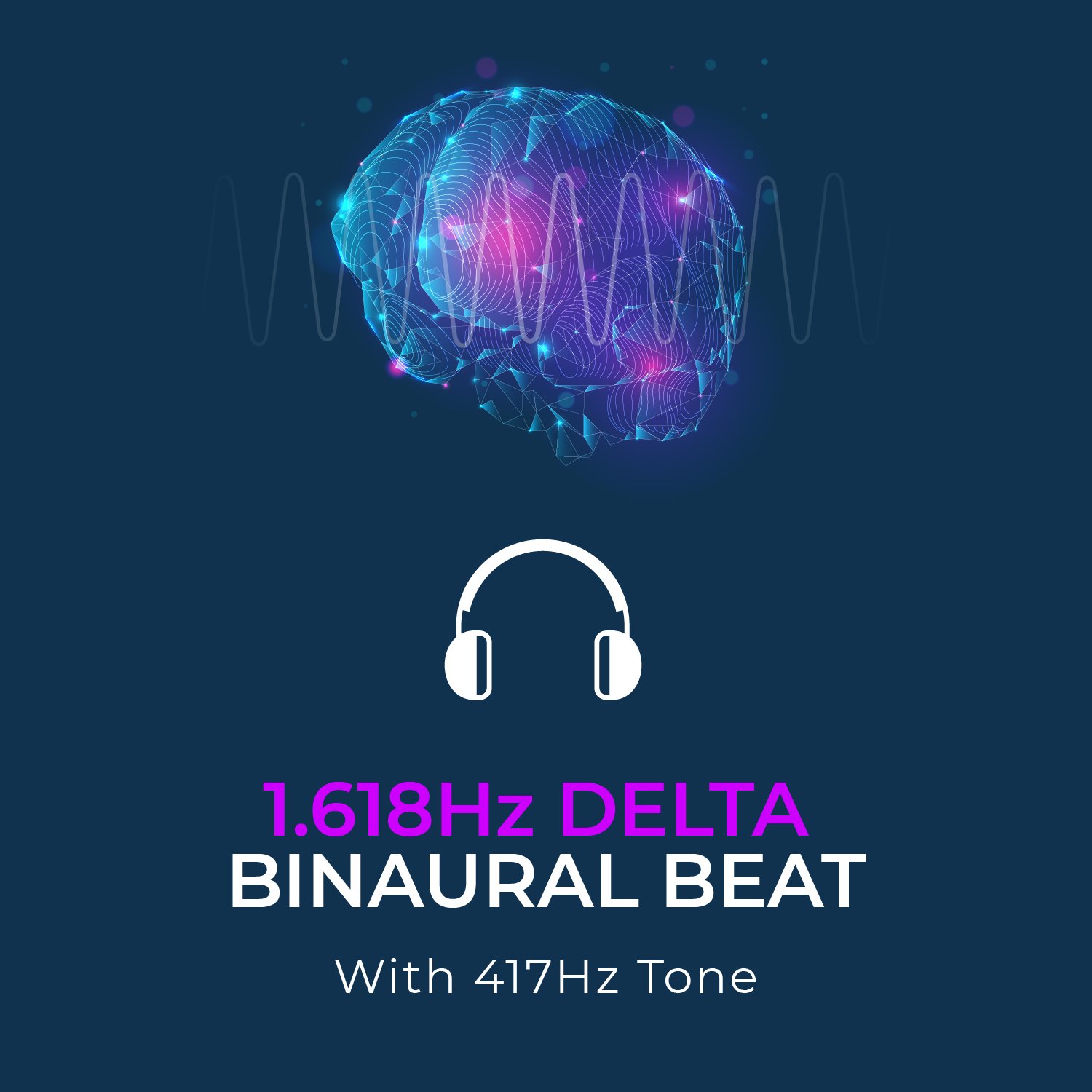 1.618Hz Delta Binaural Beat | Fibonacci Frequency with 417Hz Solfeggio Tone for Healing | Binaural ASMR