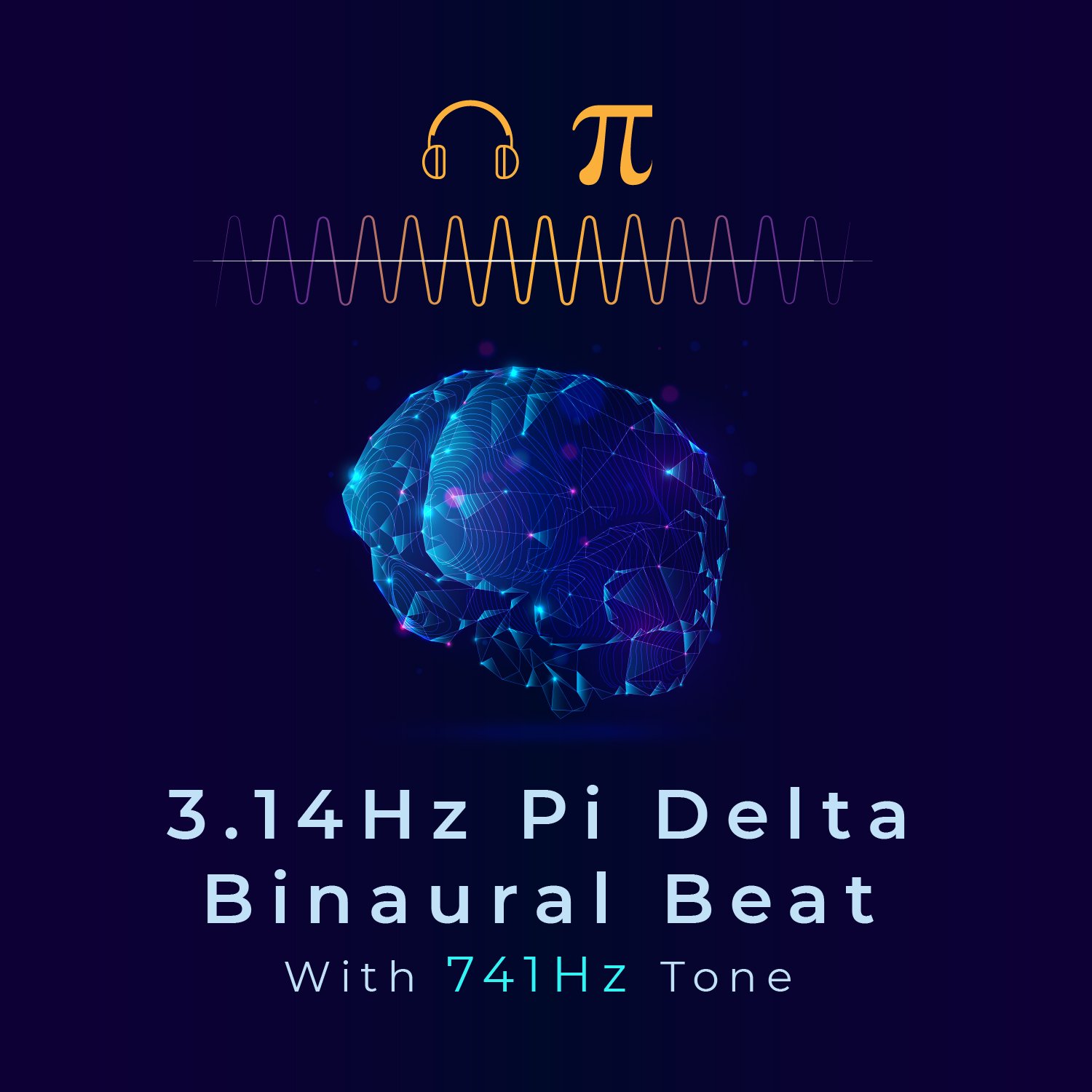 Pi 3.14Hz Delta Binaural Beat & 741Hz Solfeggio | Mind Expansion, Deep Relaxation & deep meditation | Binaural ASMR