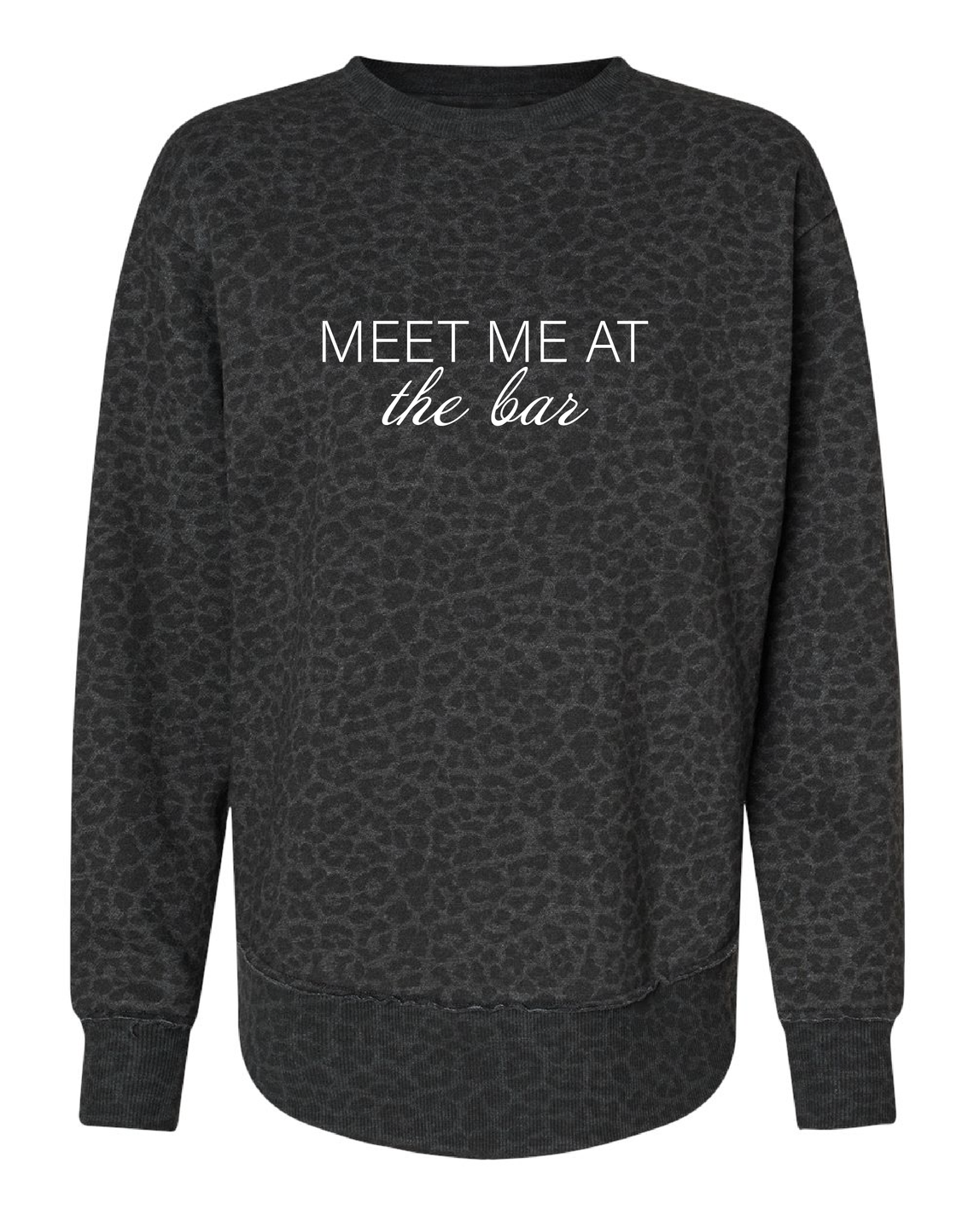 Droptail Crewneck Sweatshirt (Black Leopard)