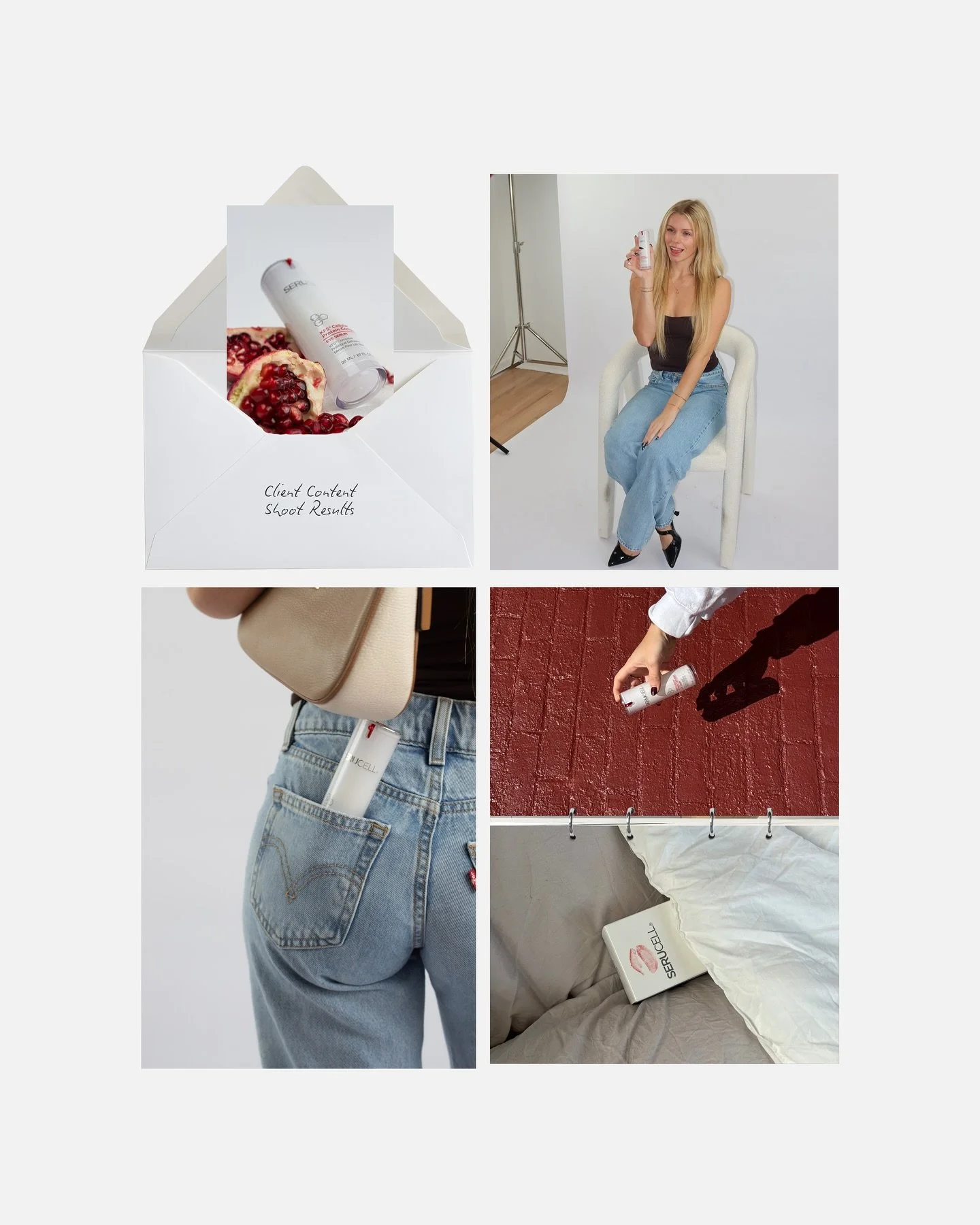 Serucell photoshoot/ content day results are in🤍

Across two shoot days we captured a mix of product photography, UGC, and model content to bring their luxury skincare brand to life.

This project has been one of our favorites. Collaborating with a 