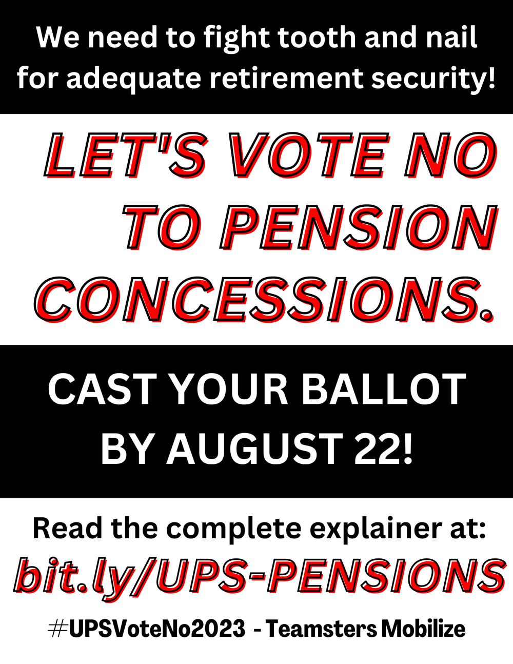 UPS 2023 Vote No! — Teamsters Mobilize