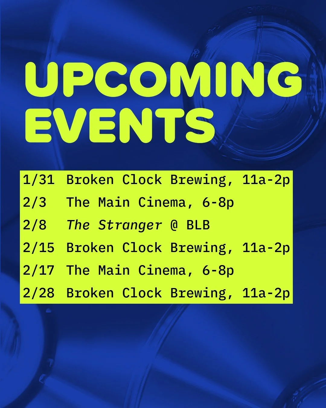 Things are heavy. I hope you&rsquo;re all safe and warm and able to find moments of peace between instances of fascism. I continue to be your steadfast pop-up video store clerk, helping you stay offline a few hours at a time and commit small acts of 