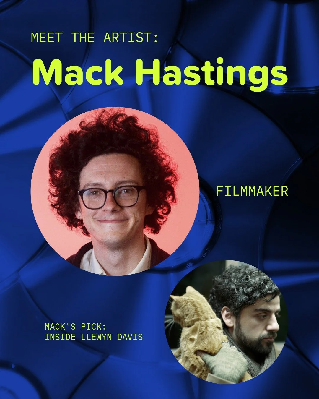 Get to know filmmaker Mack Hastings ahead of SLOPPY DISCS PRESENTS: INSIDE LLEWYN DAVIS, screening at the Main Cinema, June 22 at 7pm

Follow Mack and his work at @mack.hastings and @feelslike95films

Tickets at the link in bio!