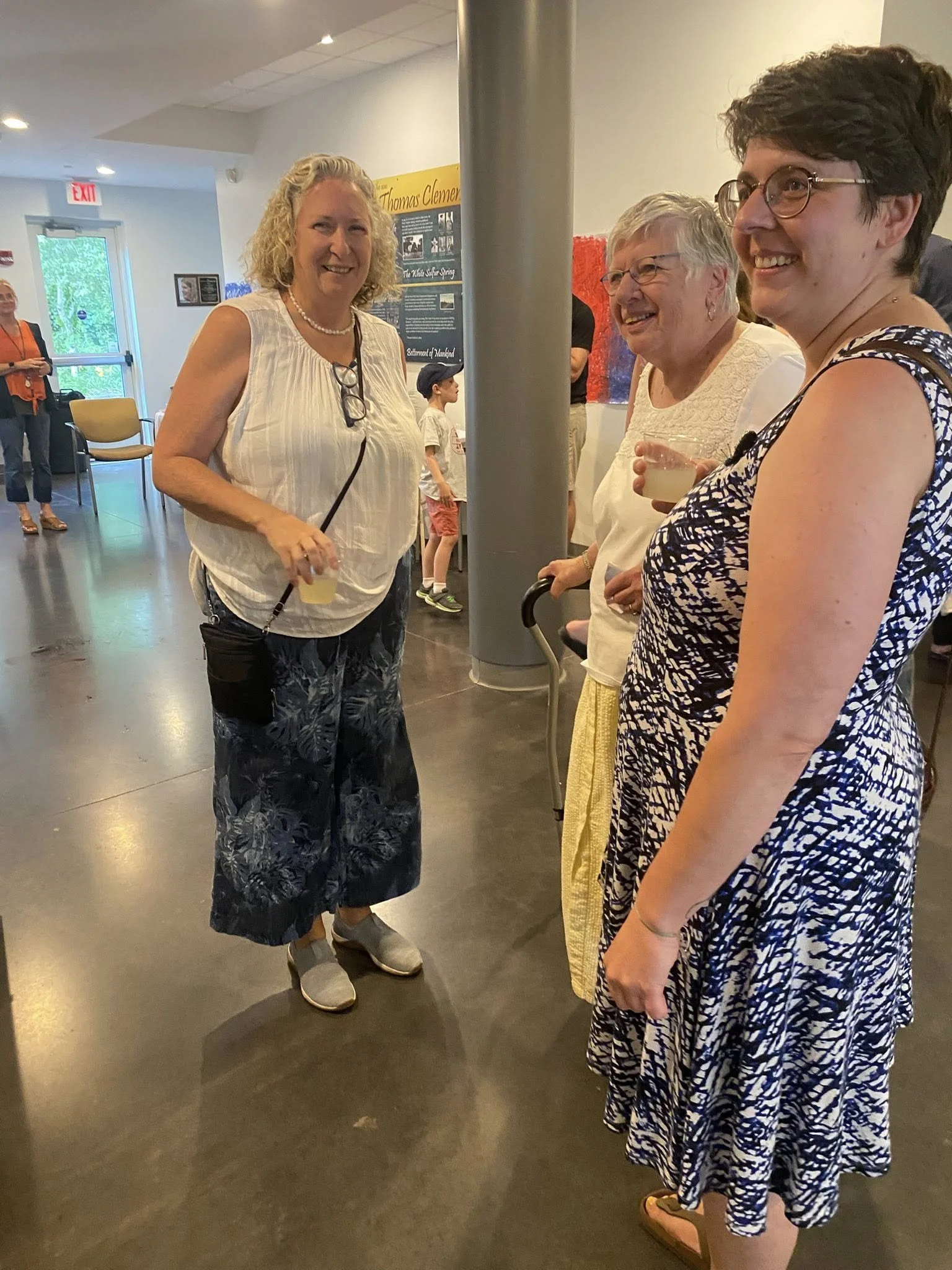 At the celebration of artists.