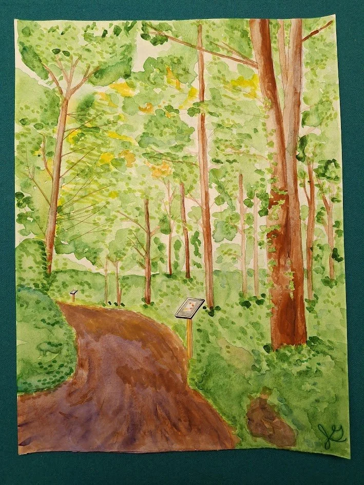 Malta Ecological Park. Watercolor on paper by Jacqueline Gutierrez.