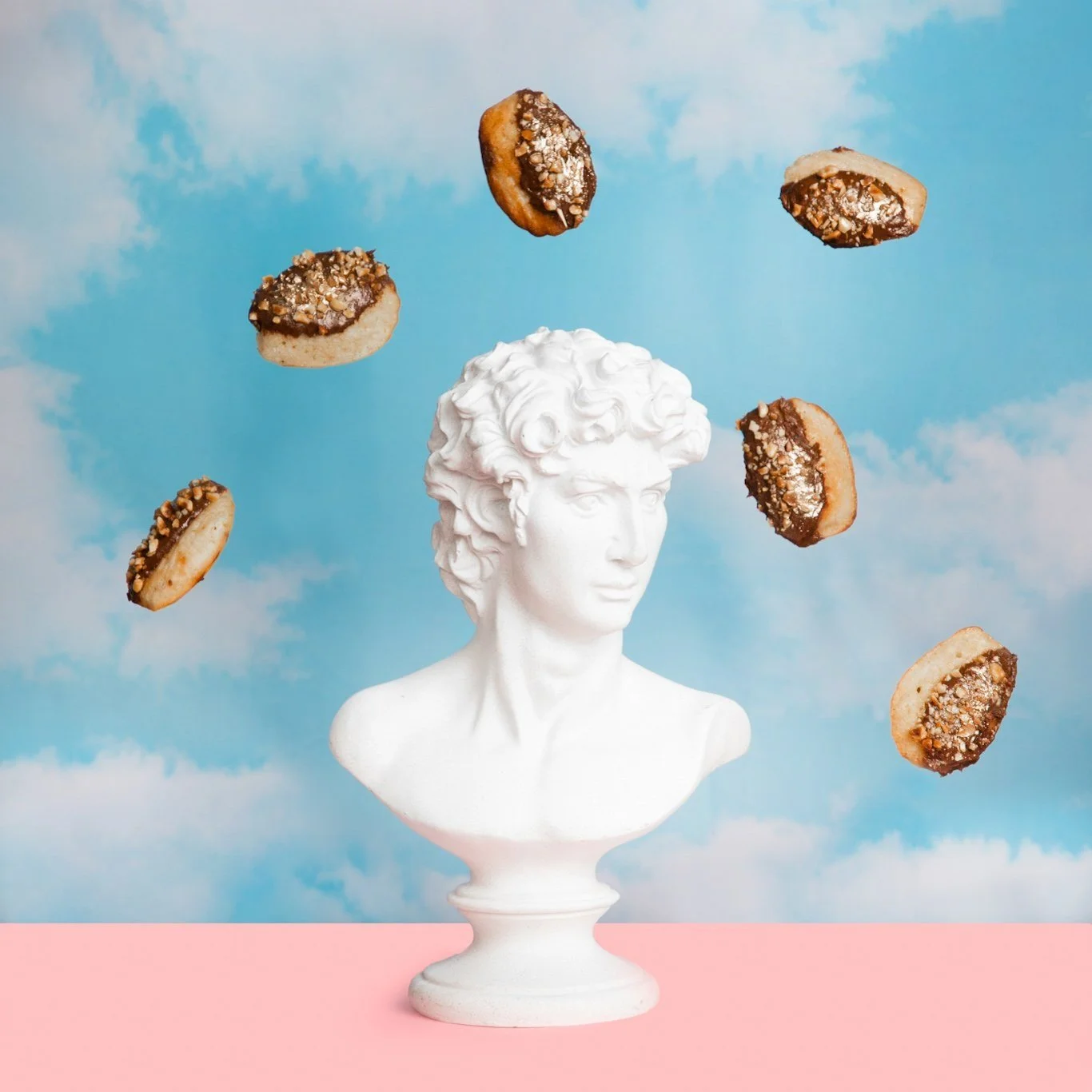 pastry madeline food photography clouds david bust