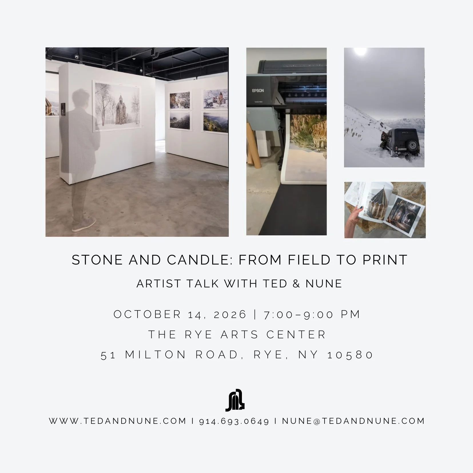 Stone and Candle: From Field to Print. Artist Talk with Ted &amp; Nune 