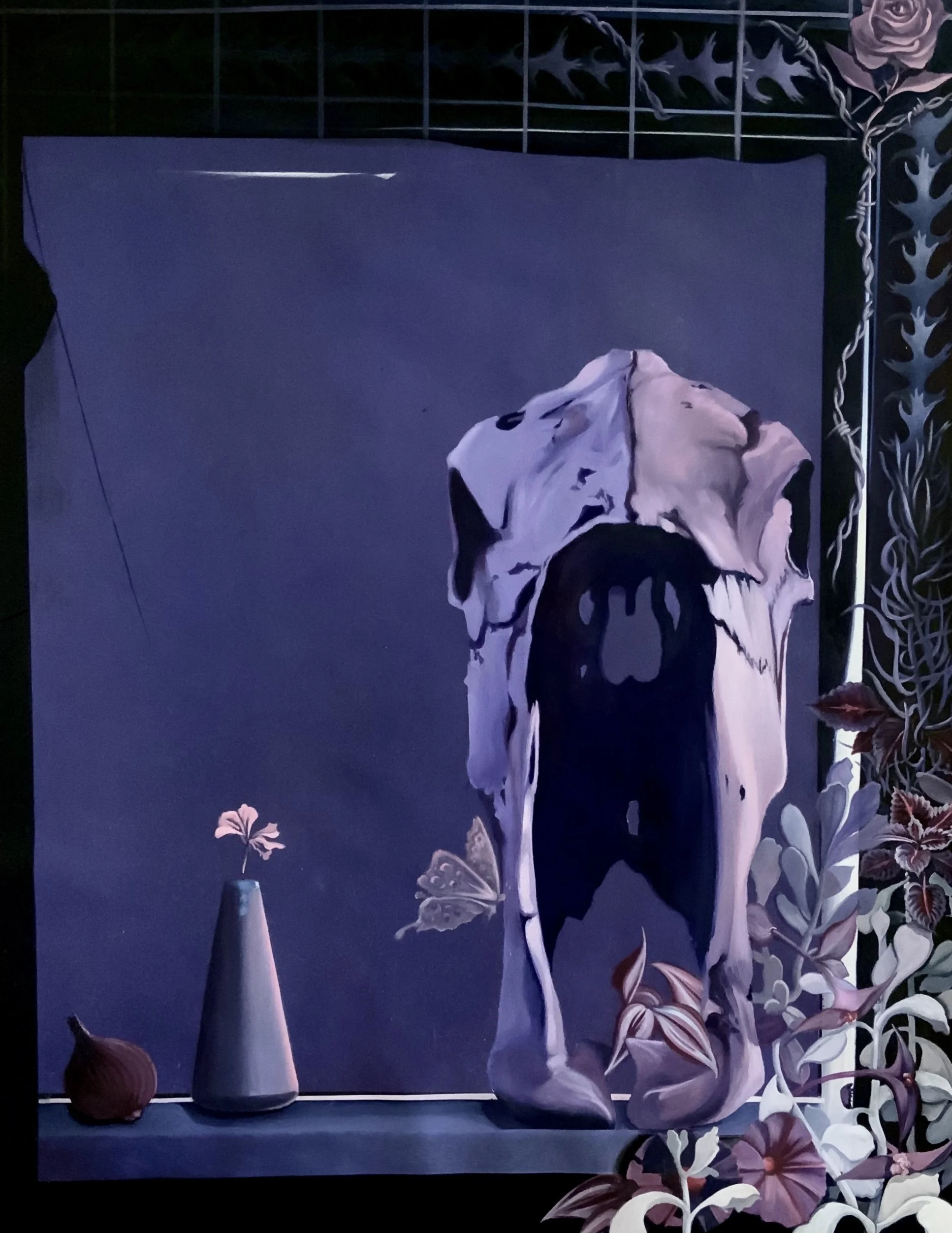 Purple Haze. 69cm x 54cm. Oil on canvas.