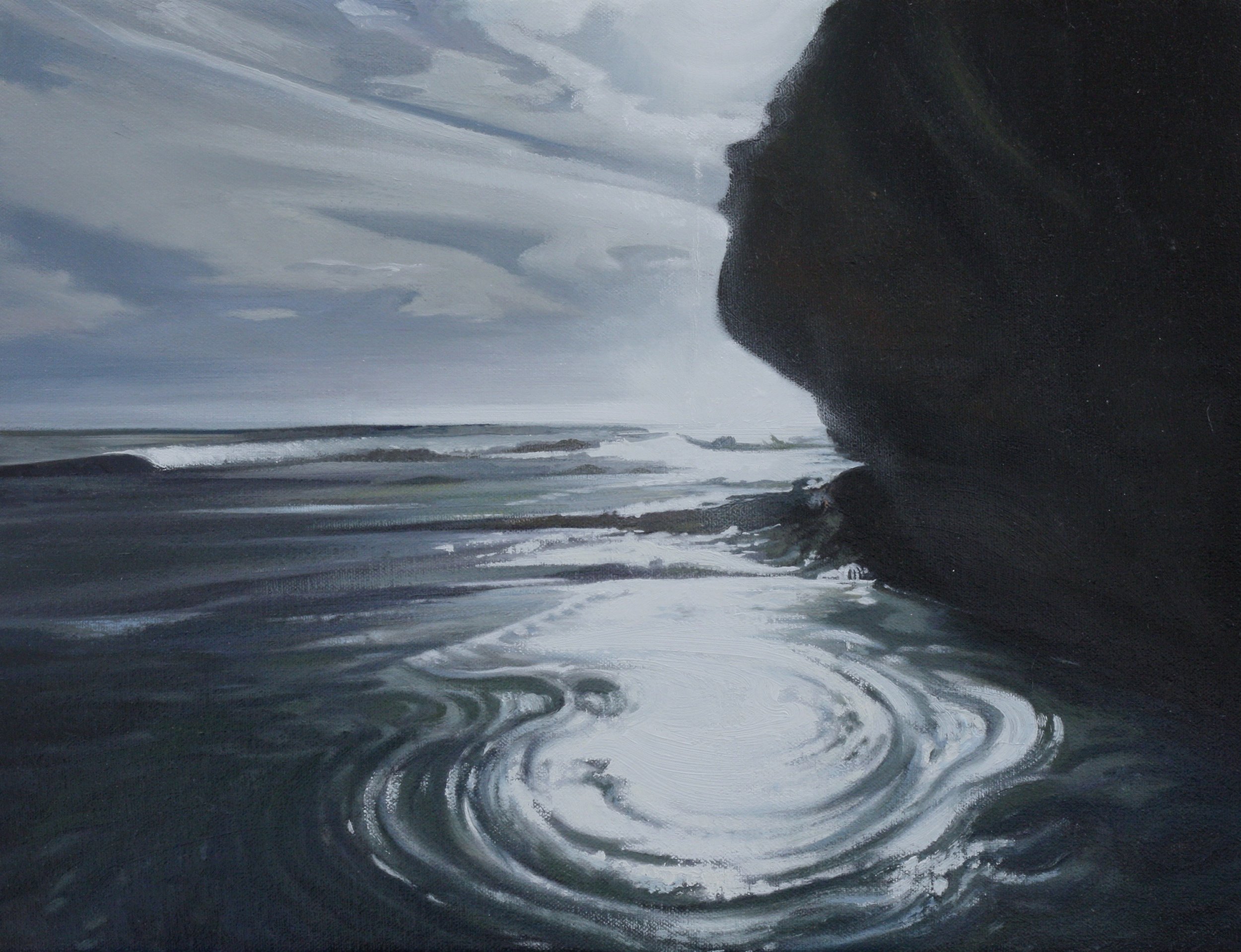 Vortex, oil on canvas, 38 x 30
