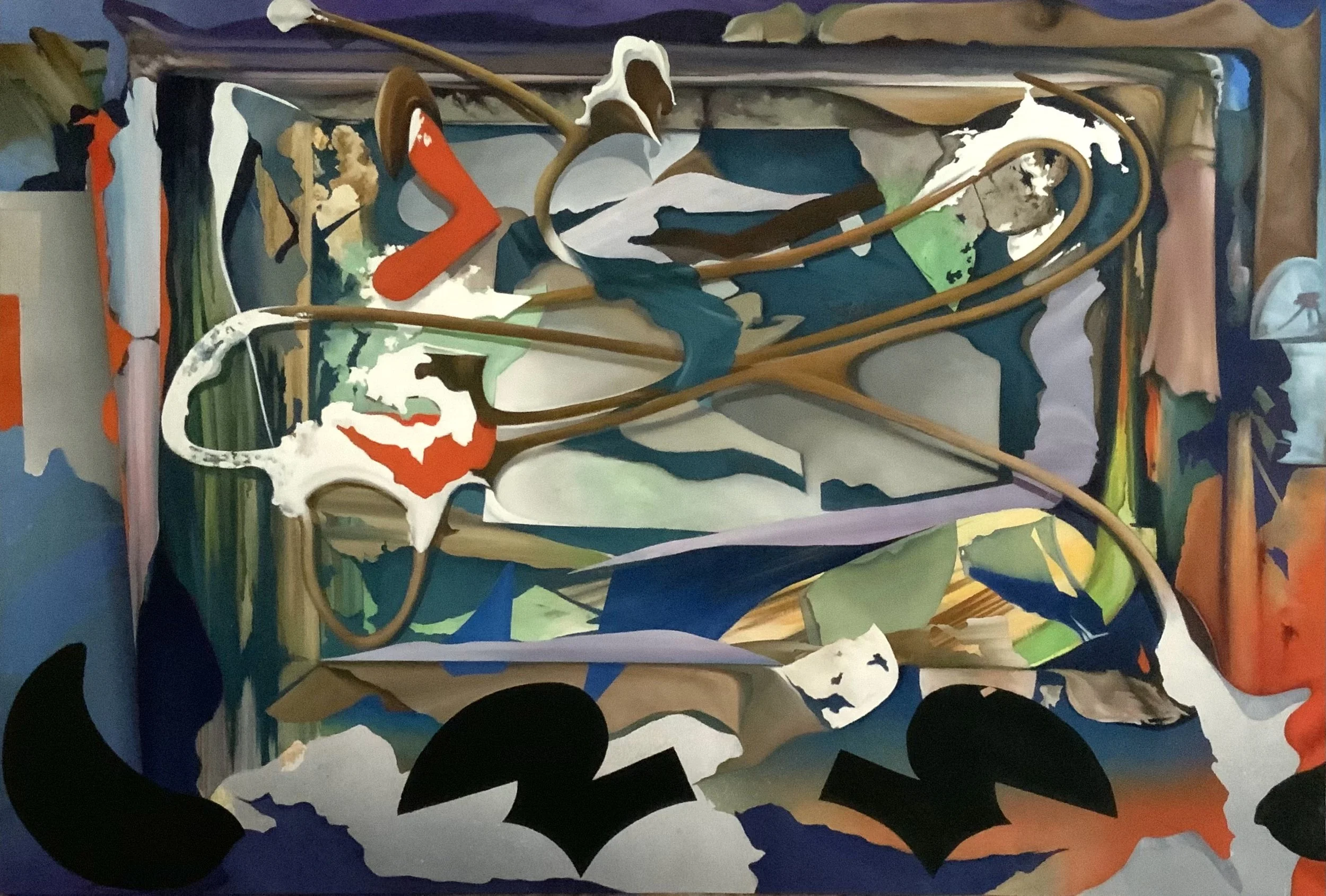 Social Cohesion 6, 76 cm x 110 cm. Oil on canvas