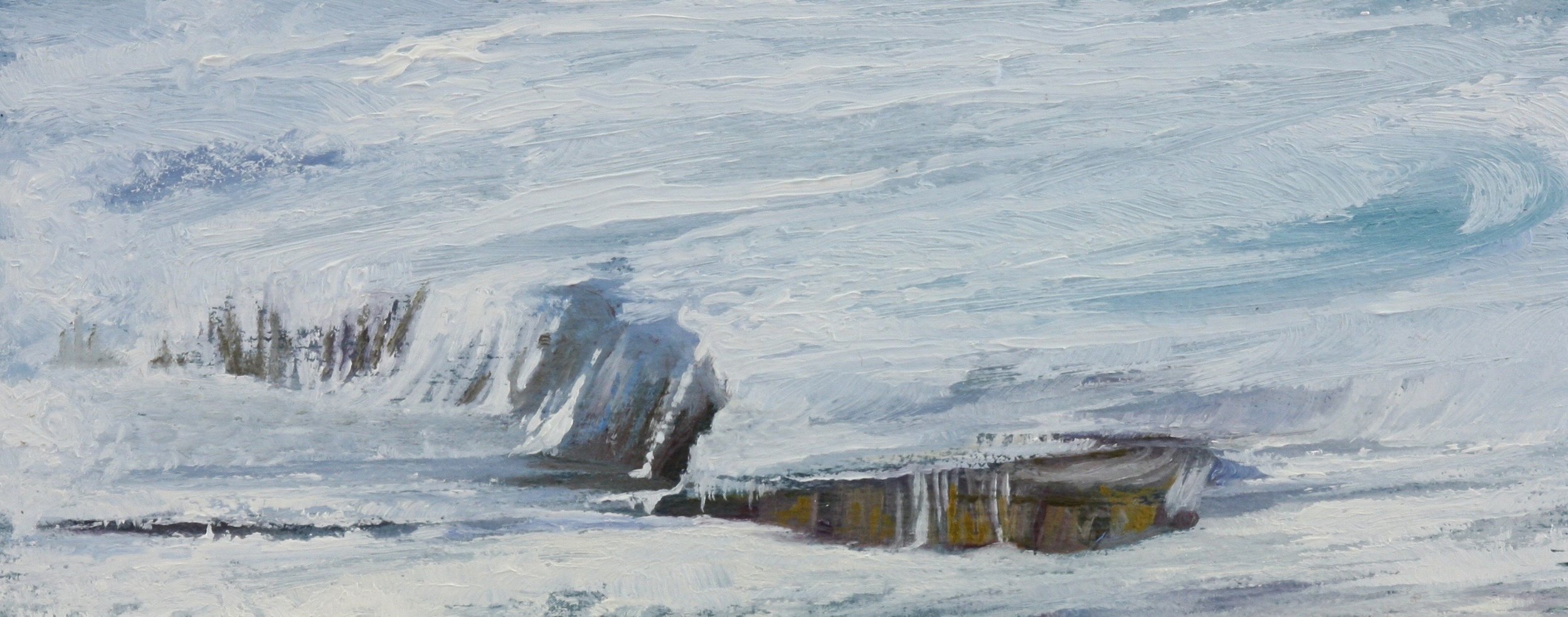 Sea Mist, oil on board, 12 x 20