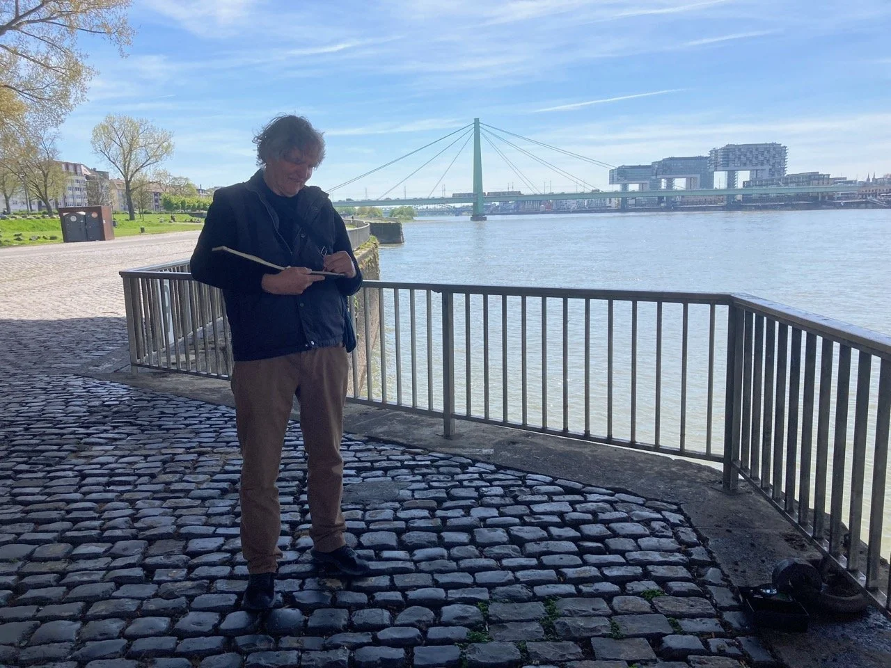 Drawing elsewhere in Europe. Left, Köln. Right, Trastevere.