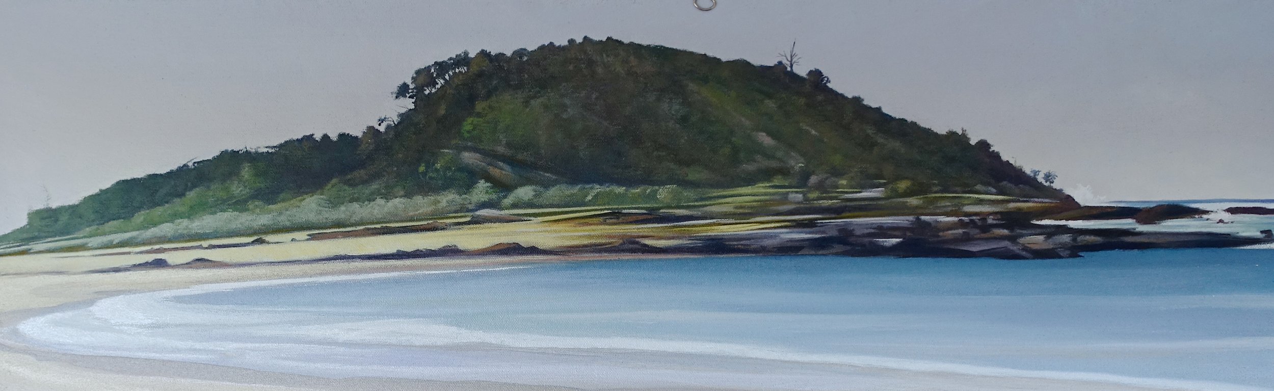 9. Broulee Island, oil on canvas, 20 x 64, $1500