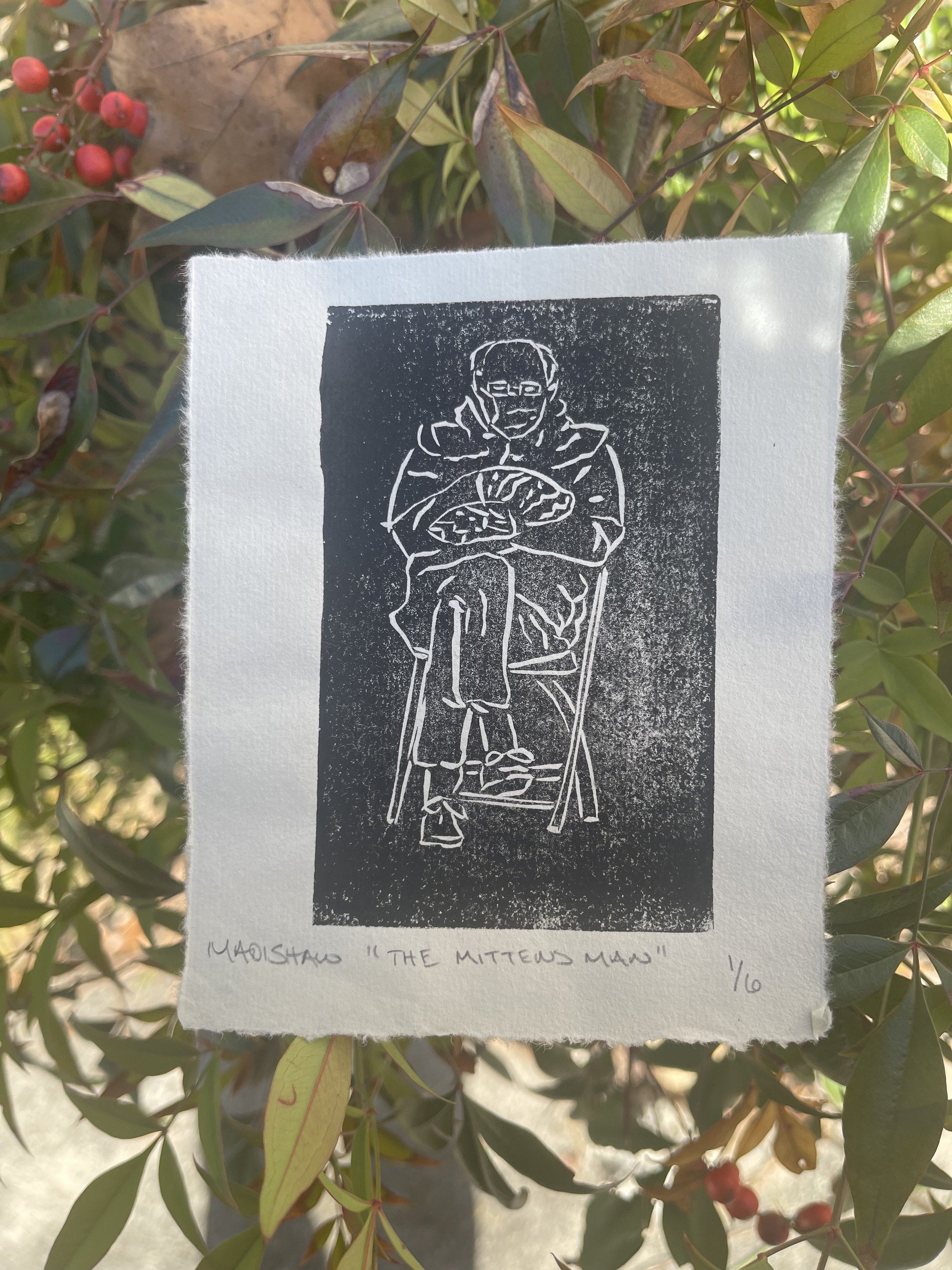 Mittens Man 4"x5"