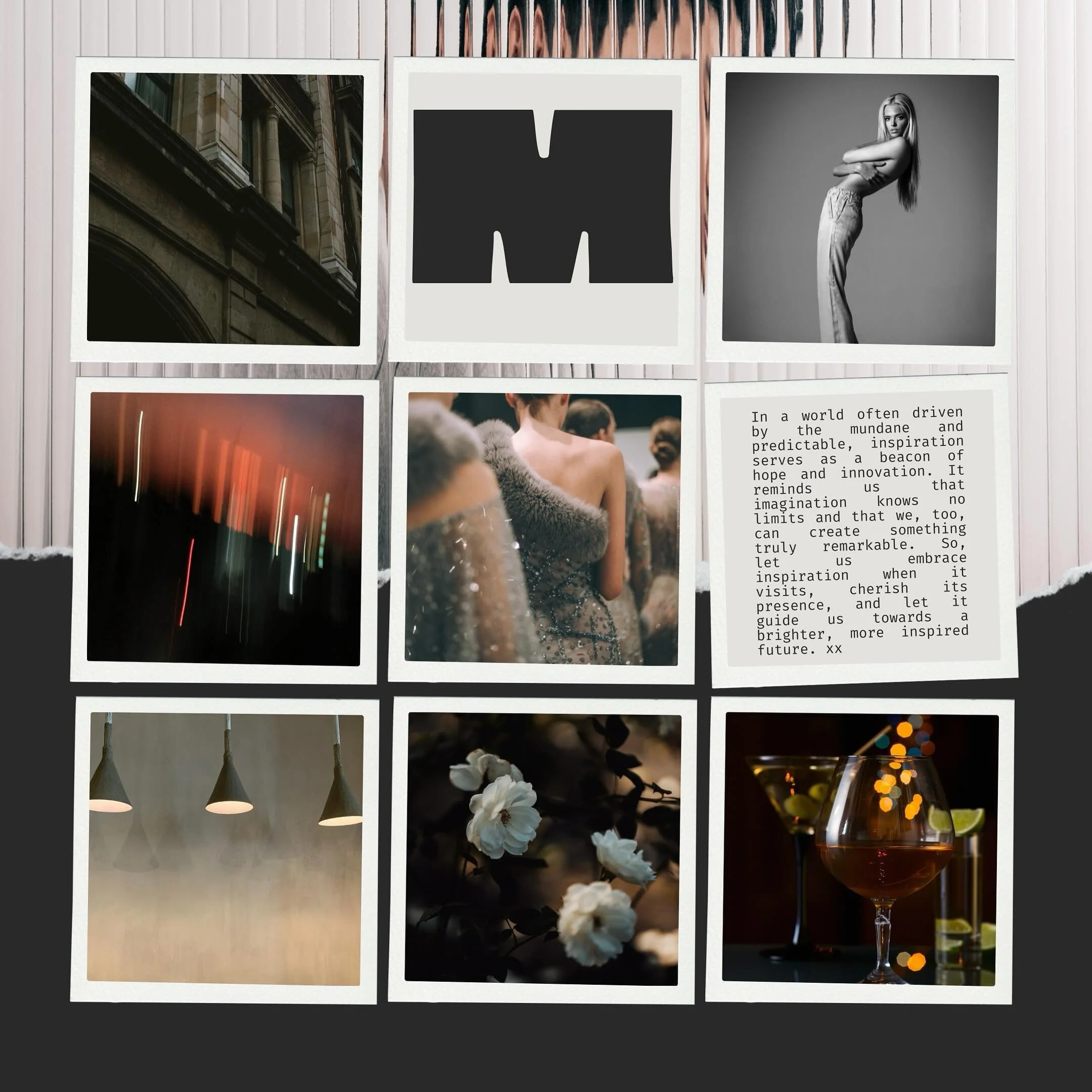 A moody midweek moodboard♟️🎞️📸🦪🪩🥂💌🖤