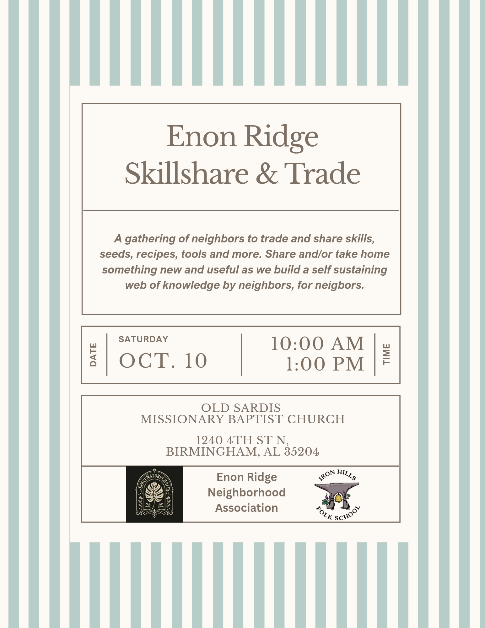 Enon Ridge Skillshare & Trade