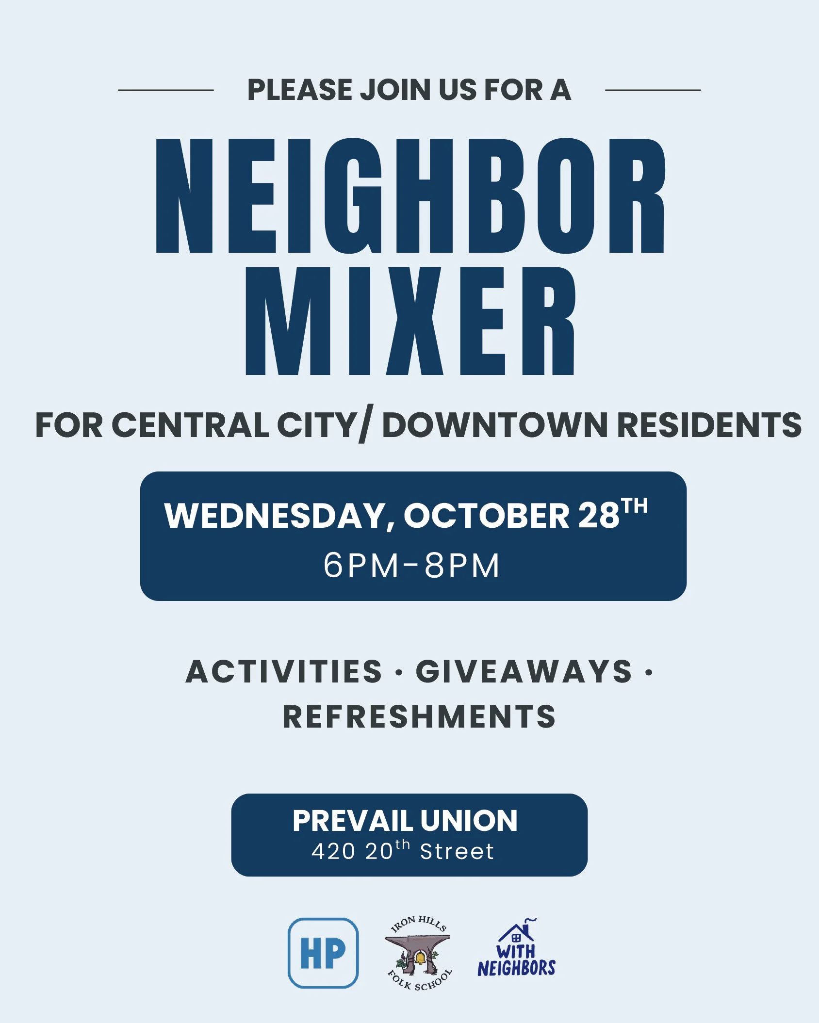 Neighbor Mixer for Downtown and Central City
