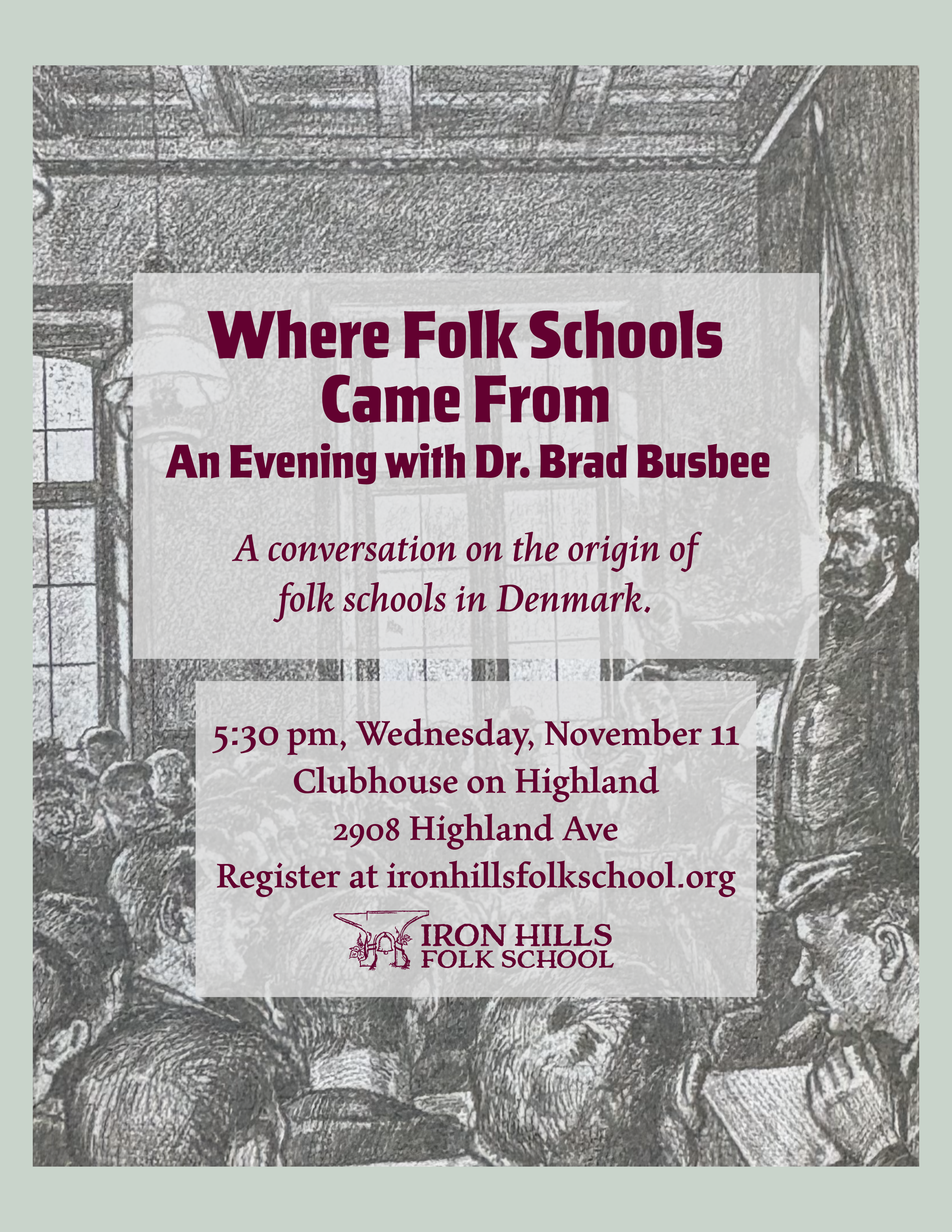 Where Folk Schools Came From: An Evening with Dr. Brad Busbee