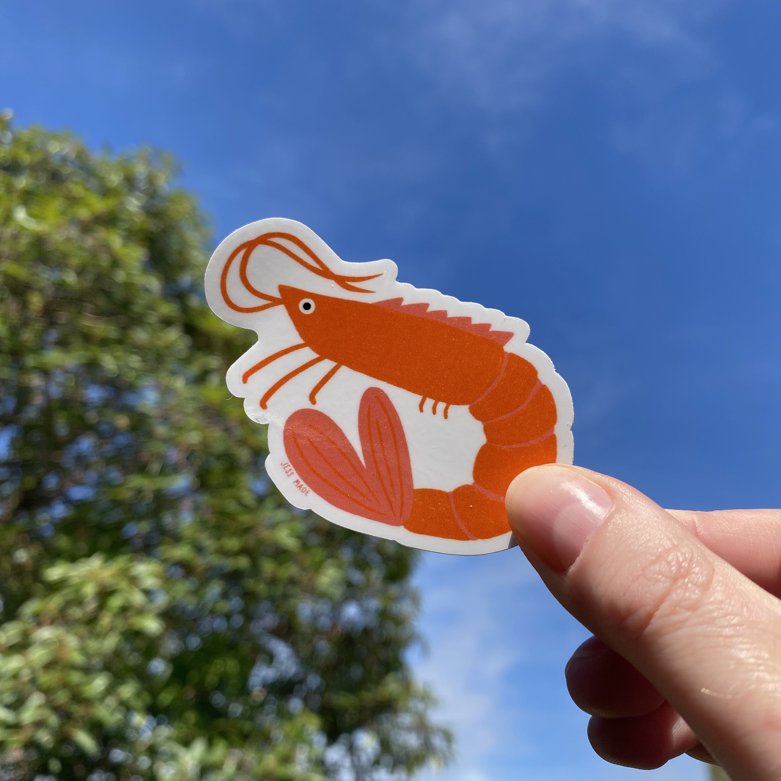 Pippa Prawn Sticker