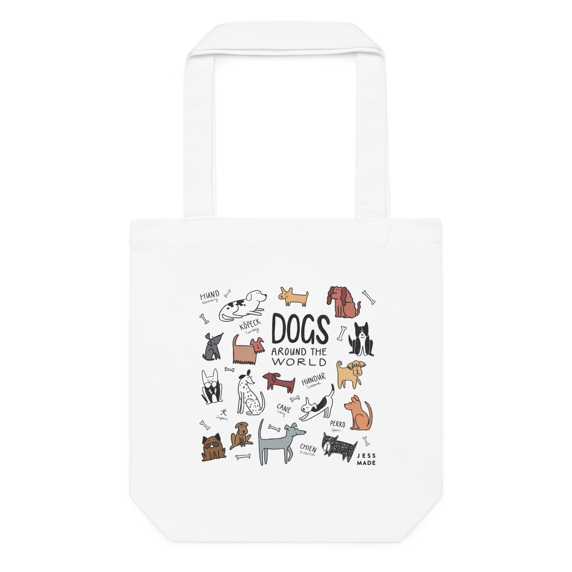Dogs Around The World Tote Bag