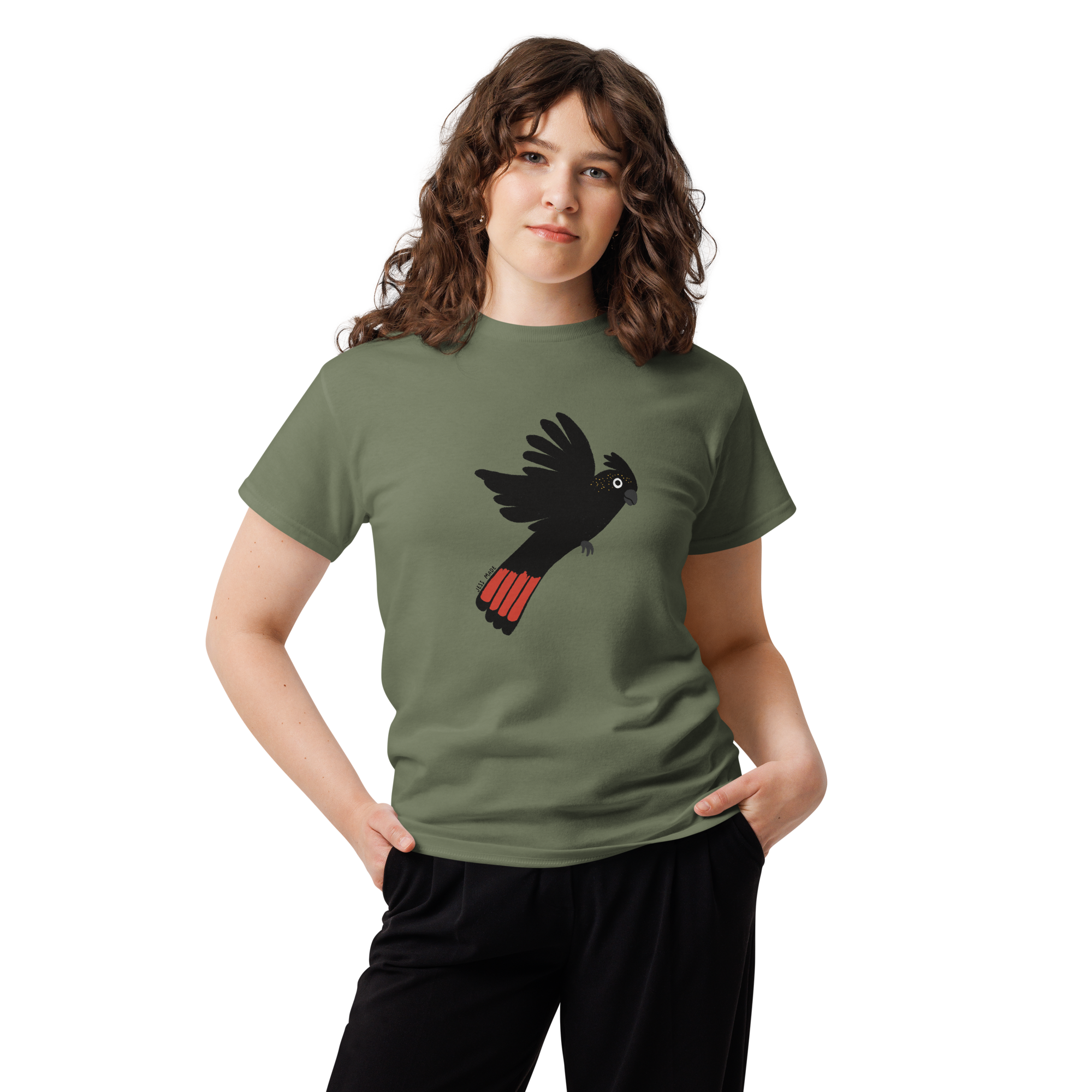 unisex-classic-tee-military-green-front-6a9f6f0b80ef2.png
