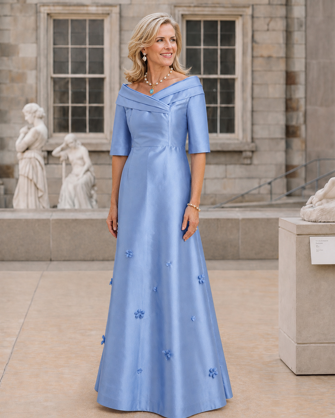 Style MD-841 Elizabeth Dress with Sleeves