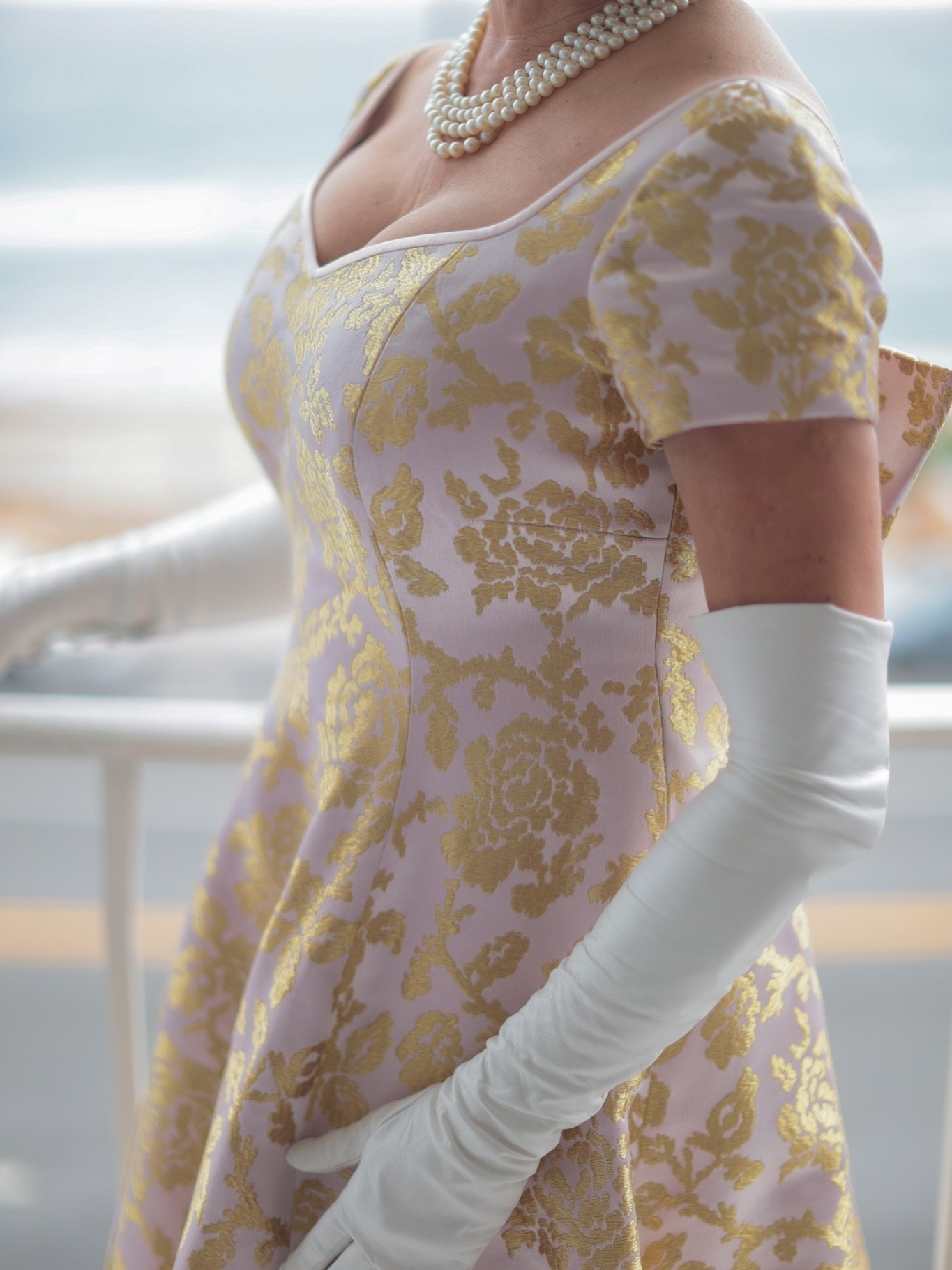 From the Holly Holden Collection &mdash; the Post Gown, a study in effortless sophistication. Crafted in silk faille and finished with sculptural detailing, it embodies the quiet luxury and timeless femininity that define Gramercy Atelier✨ @hollyhold