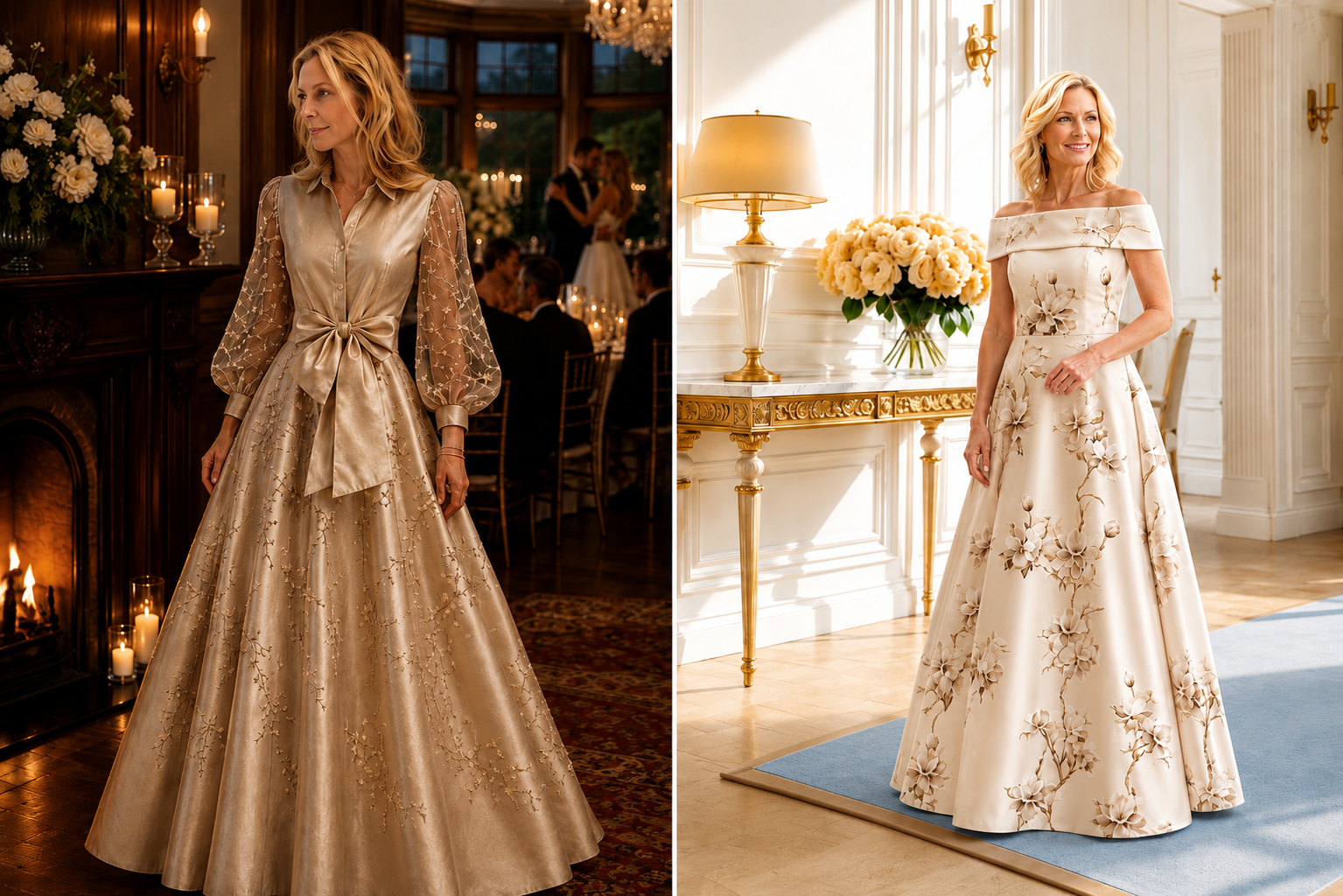 Champagne or Gold? Choosing the Right Metallic Tone for a Formal Fall Wedding