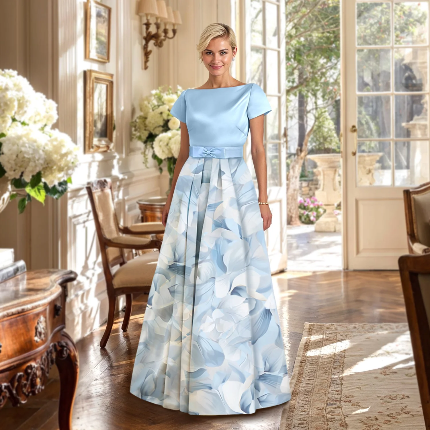 blue petal dress Blue Petal Dress – Aapas main image 1